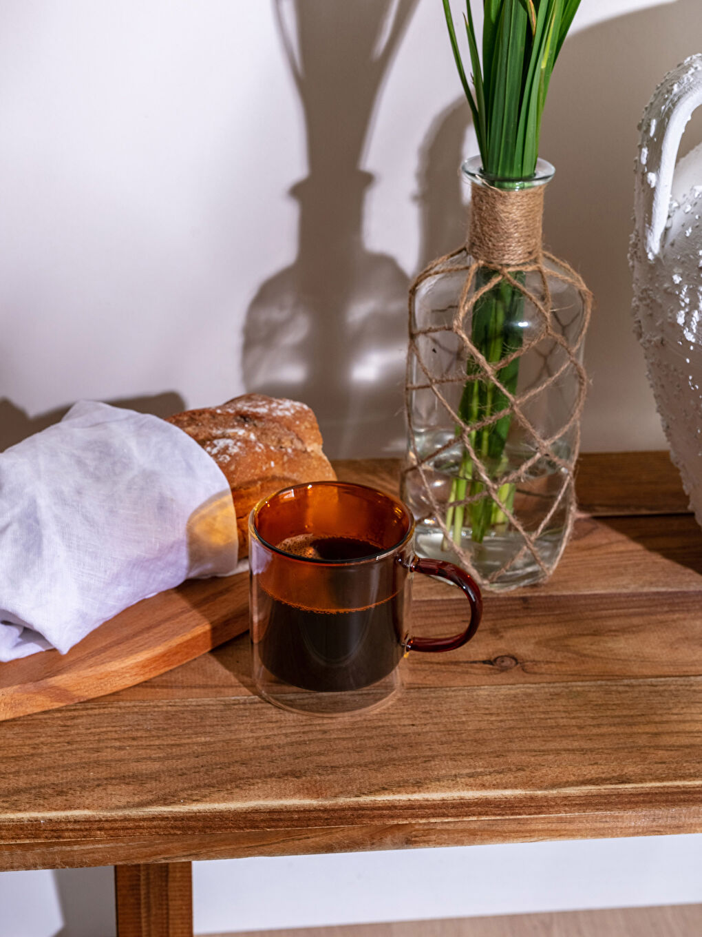 LCW HOME Double Walled Glass Mug Cup 350 Ml -W2GQ96Z8-LUB