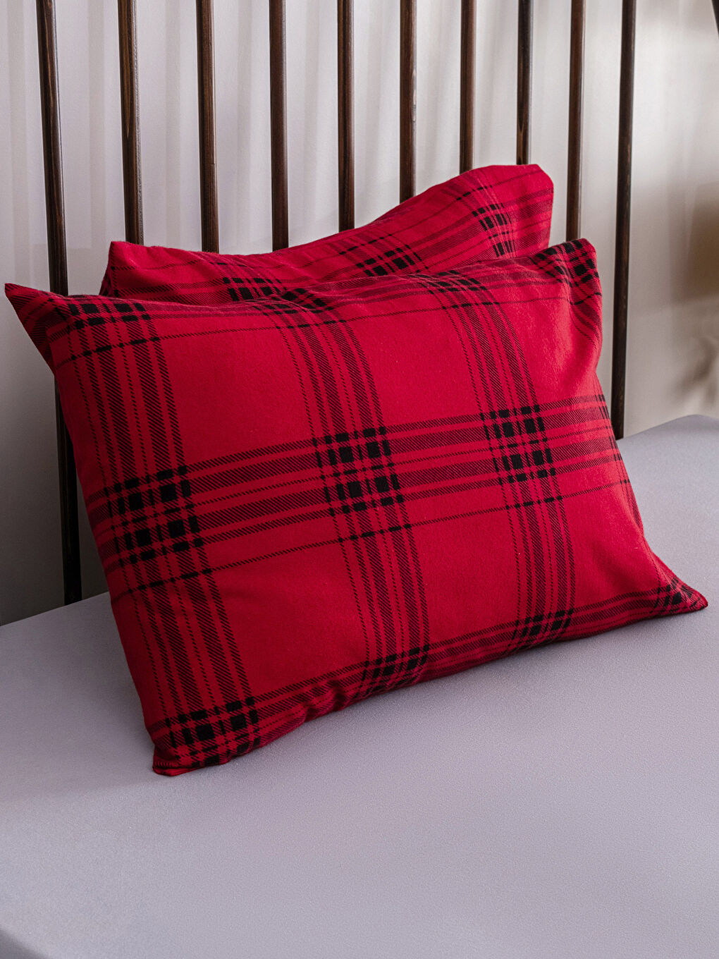 LCW HOME Plaid Patterned Pillowcase 2 Pack 50x70 Cm -W2GU30Z8-F9C