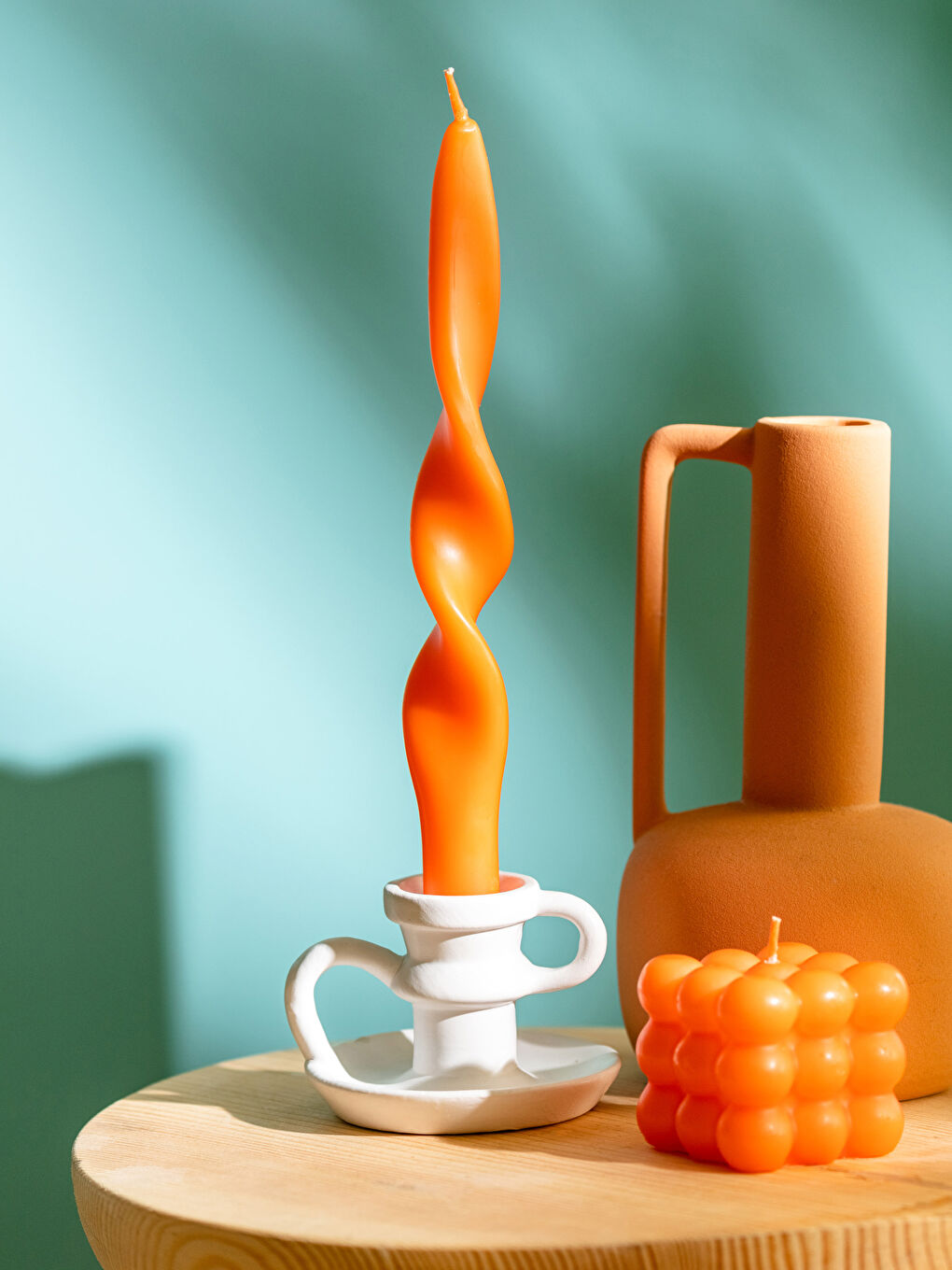 Bougie Torsadée 24 Cm-1