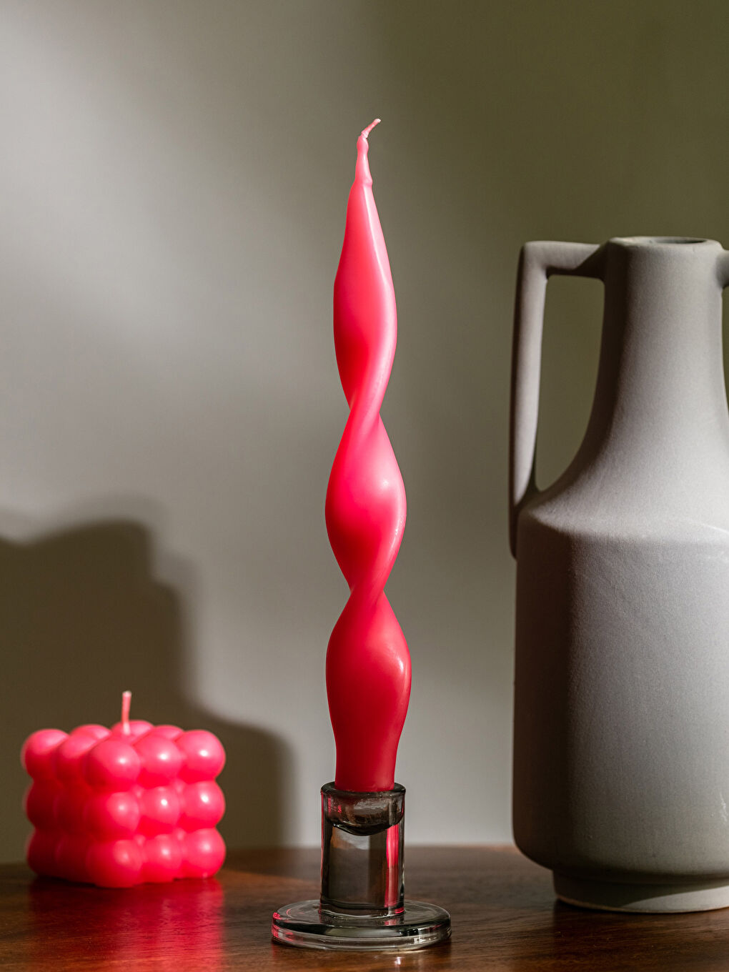 Bougie Torsadée 24 Cm-1