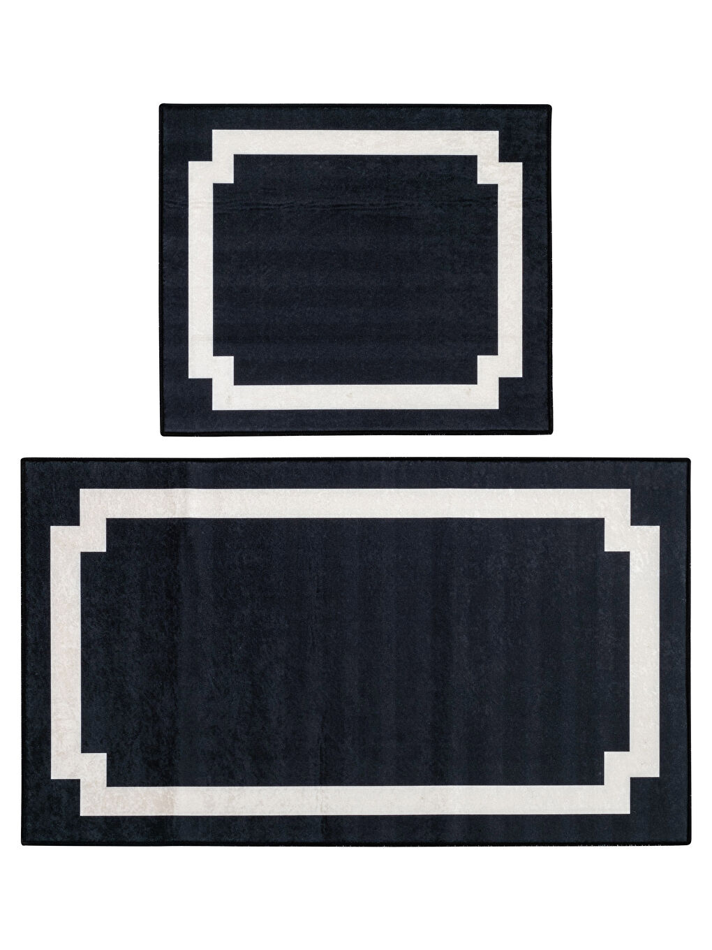 Siyah Desenli Banyo Paspası 2'li-4