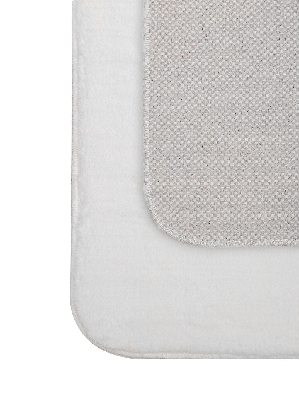 Ekru Düz Banyo Paspası 2'li-2