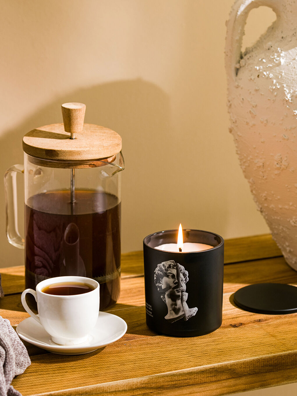 Karışık Amber Kokulu Dekoratif Bardak Mum 190 g