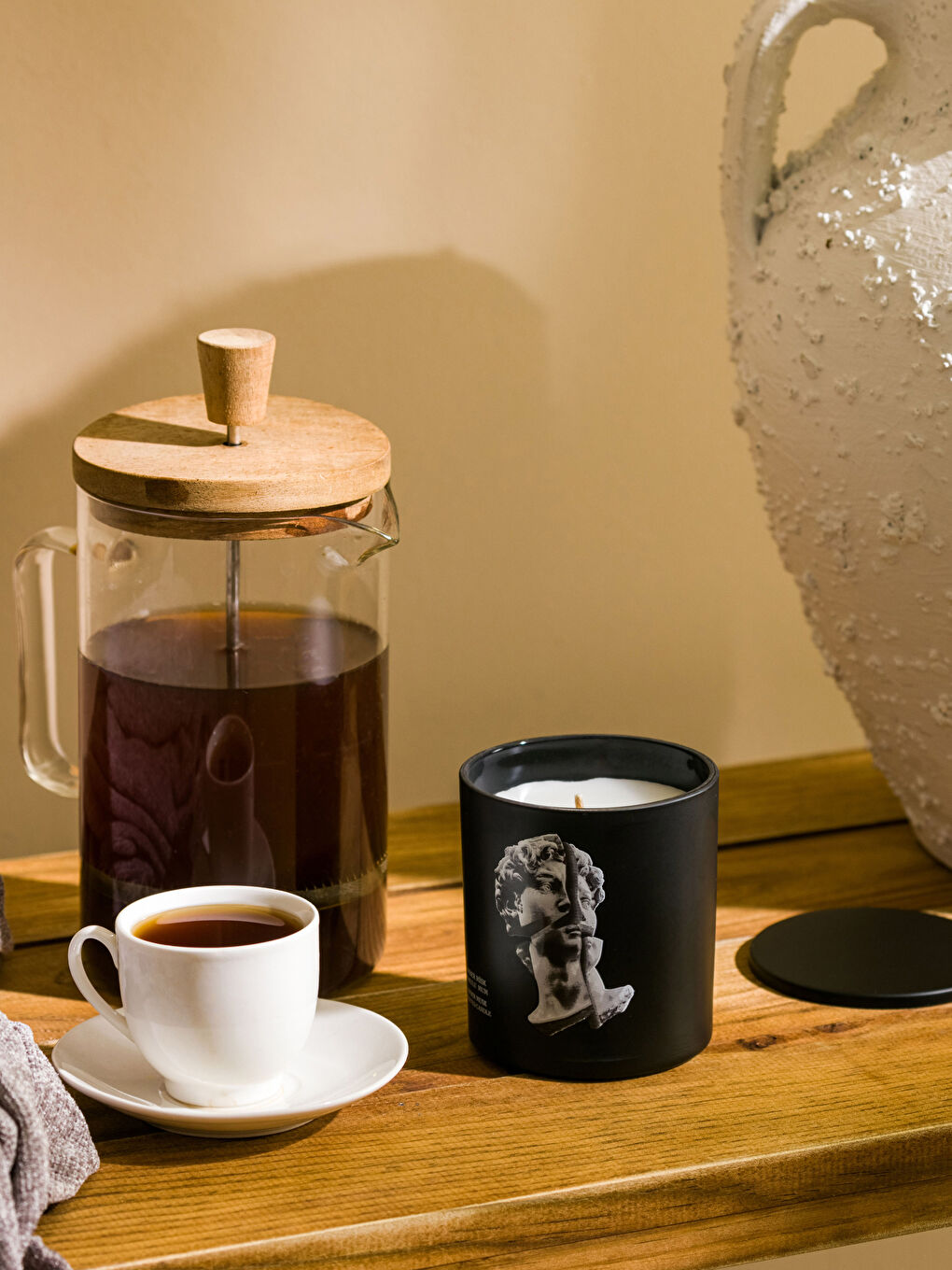 Karışık Amber Kokulu Dekoratif Bardak Mum 190 g-1