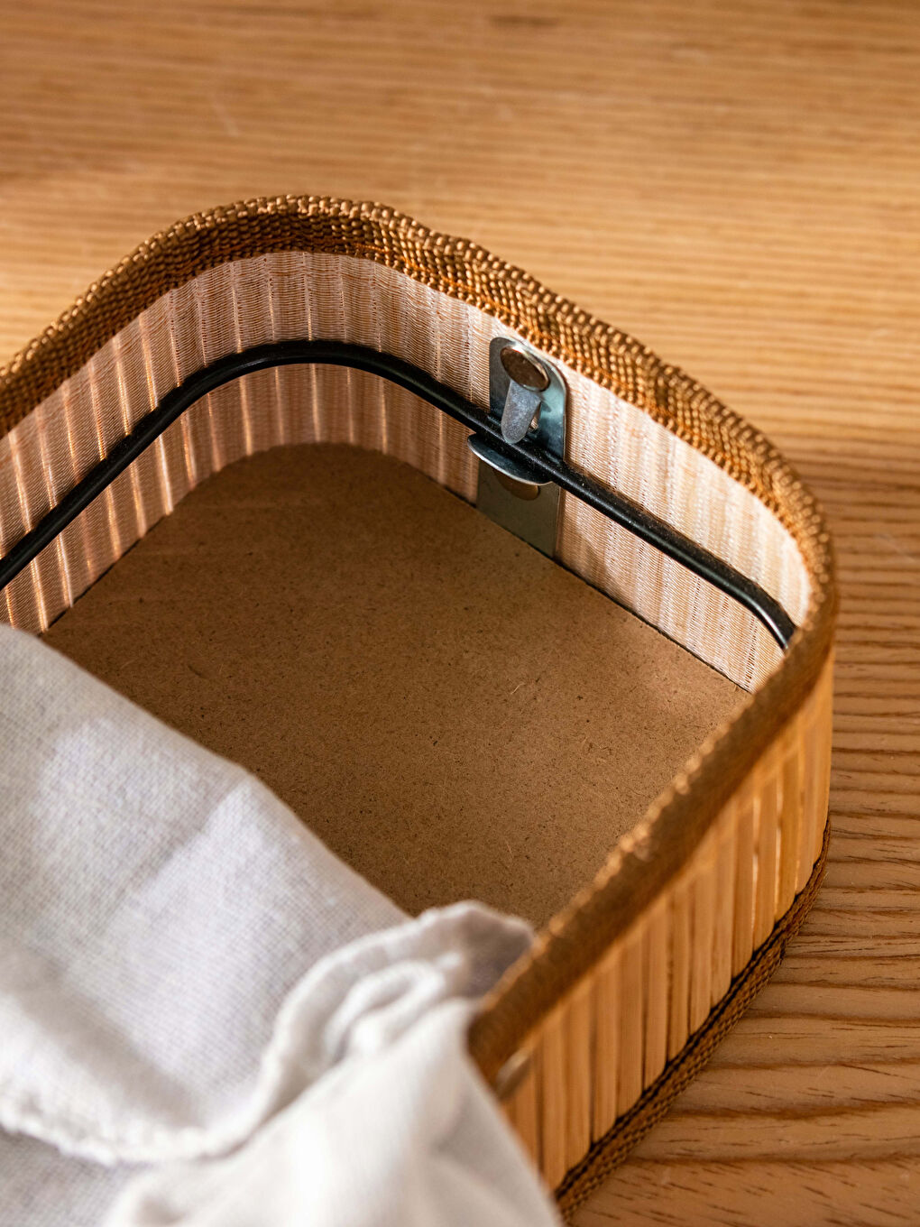 Kahverengi Katlanabilir Bambu Sepet-2