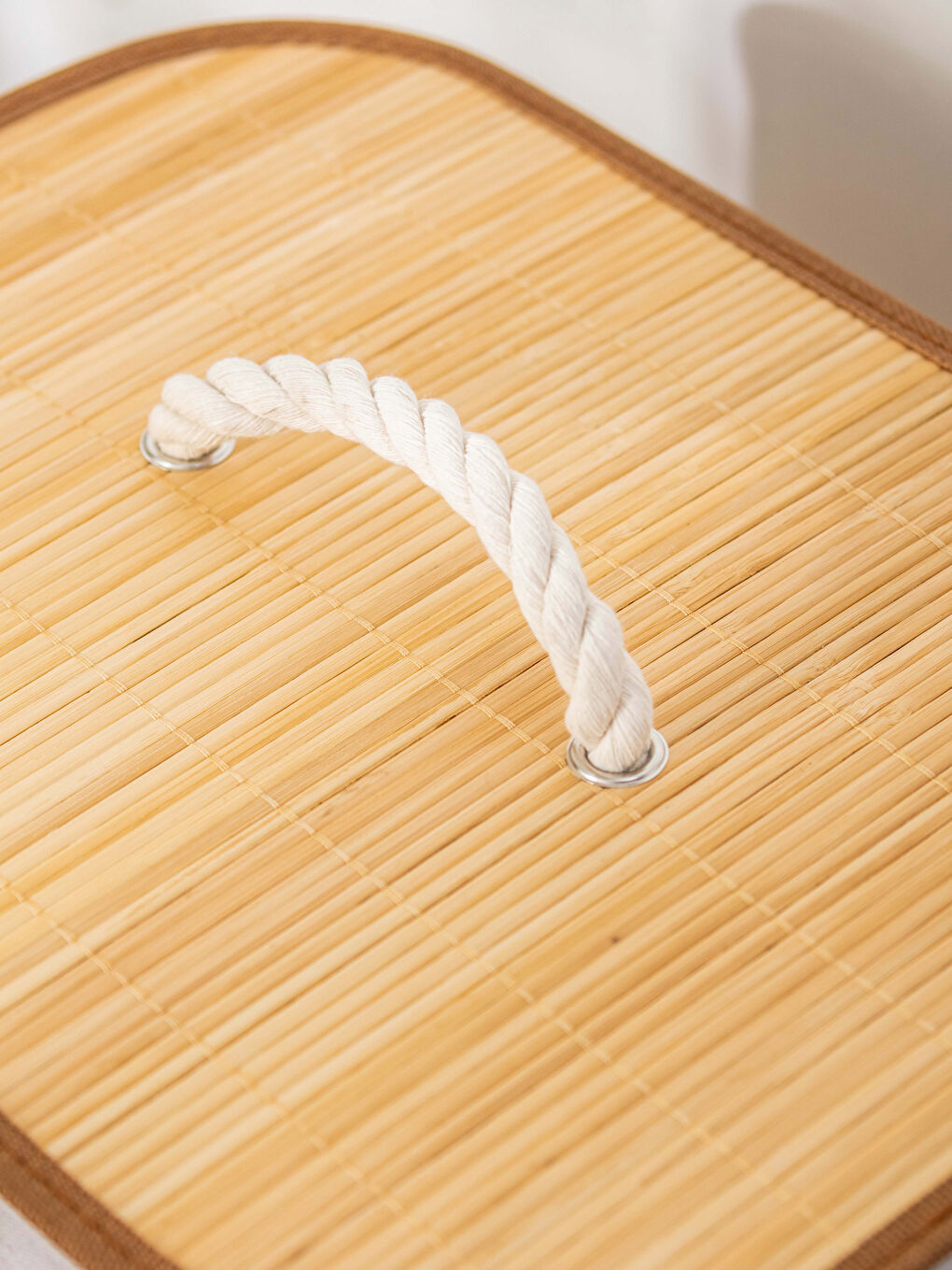 Kahverengi Bambu Çamaşır Sepeti 39x29x56 cm-2