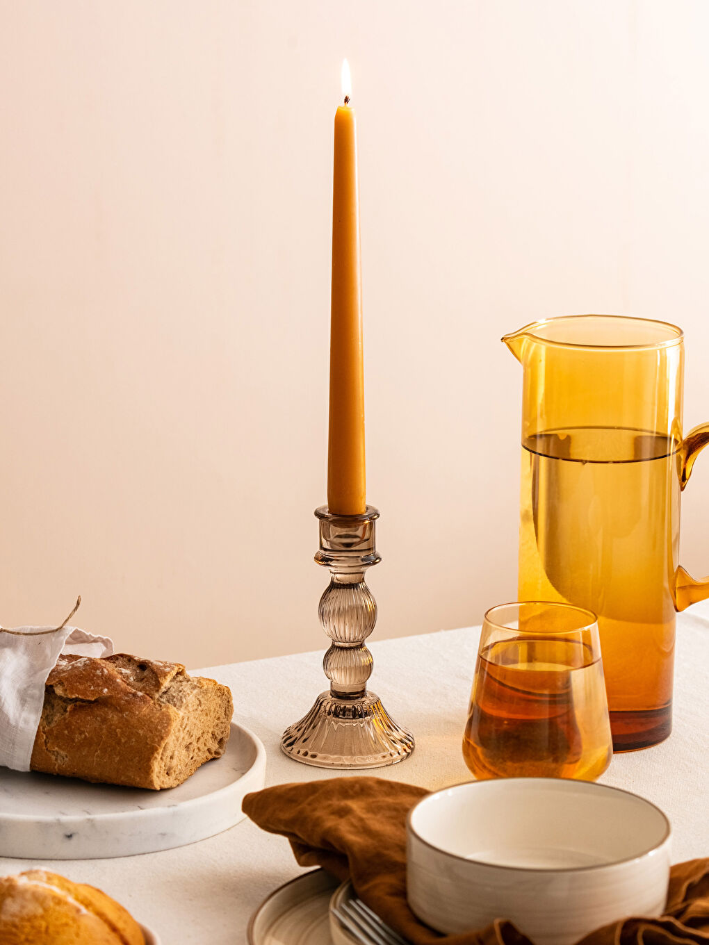 Sfeșnic din Sticlă 8x15 Cm