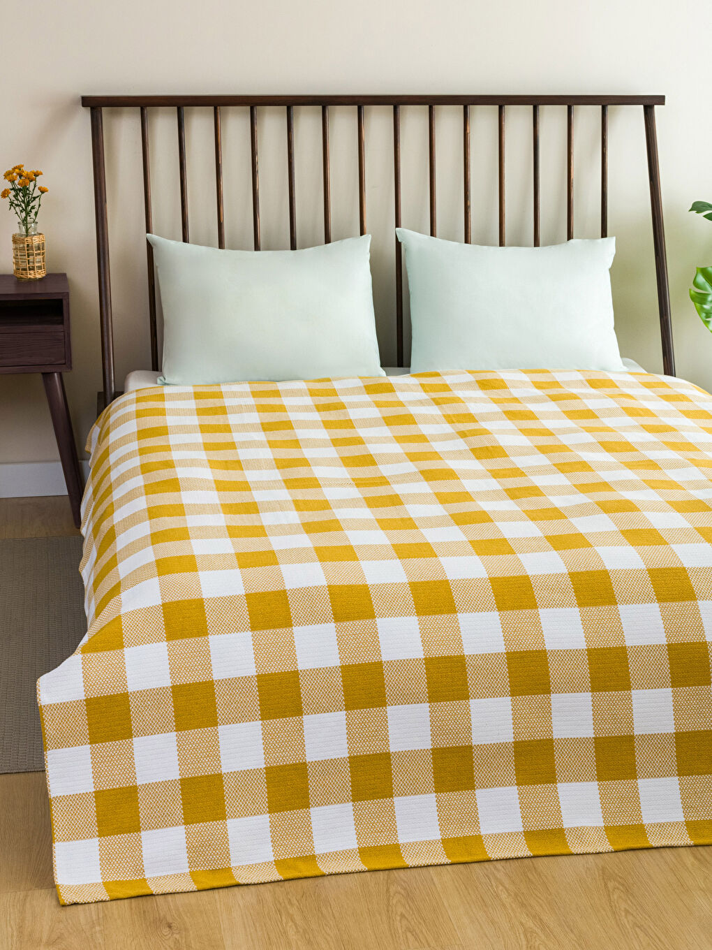 Plaid Patterned Double Pique 200x220 Cm