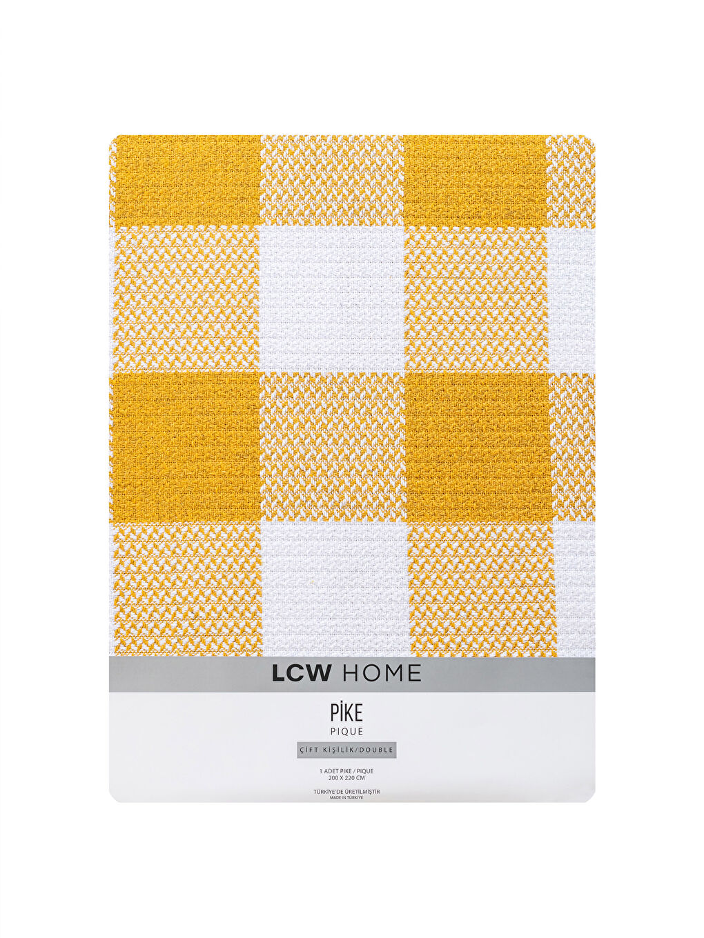 Plaid Patterned Double Pique 200x220 Cm-4