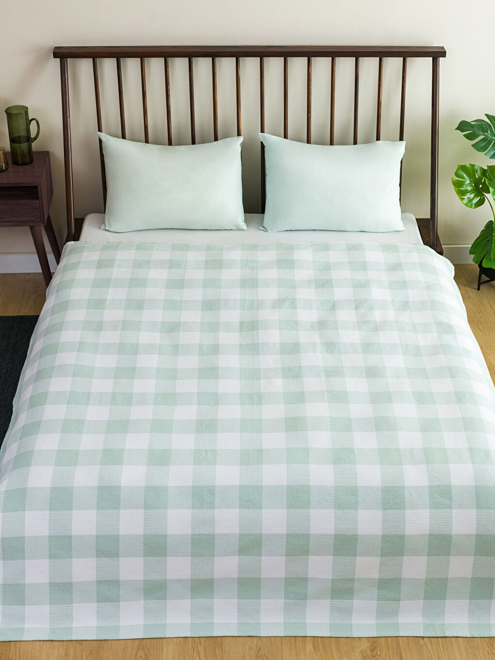Lcw Home Couvre-lit piqué double à motif écossais 200x220 cm -S2O140Z8-SRS