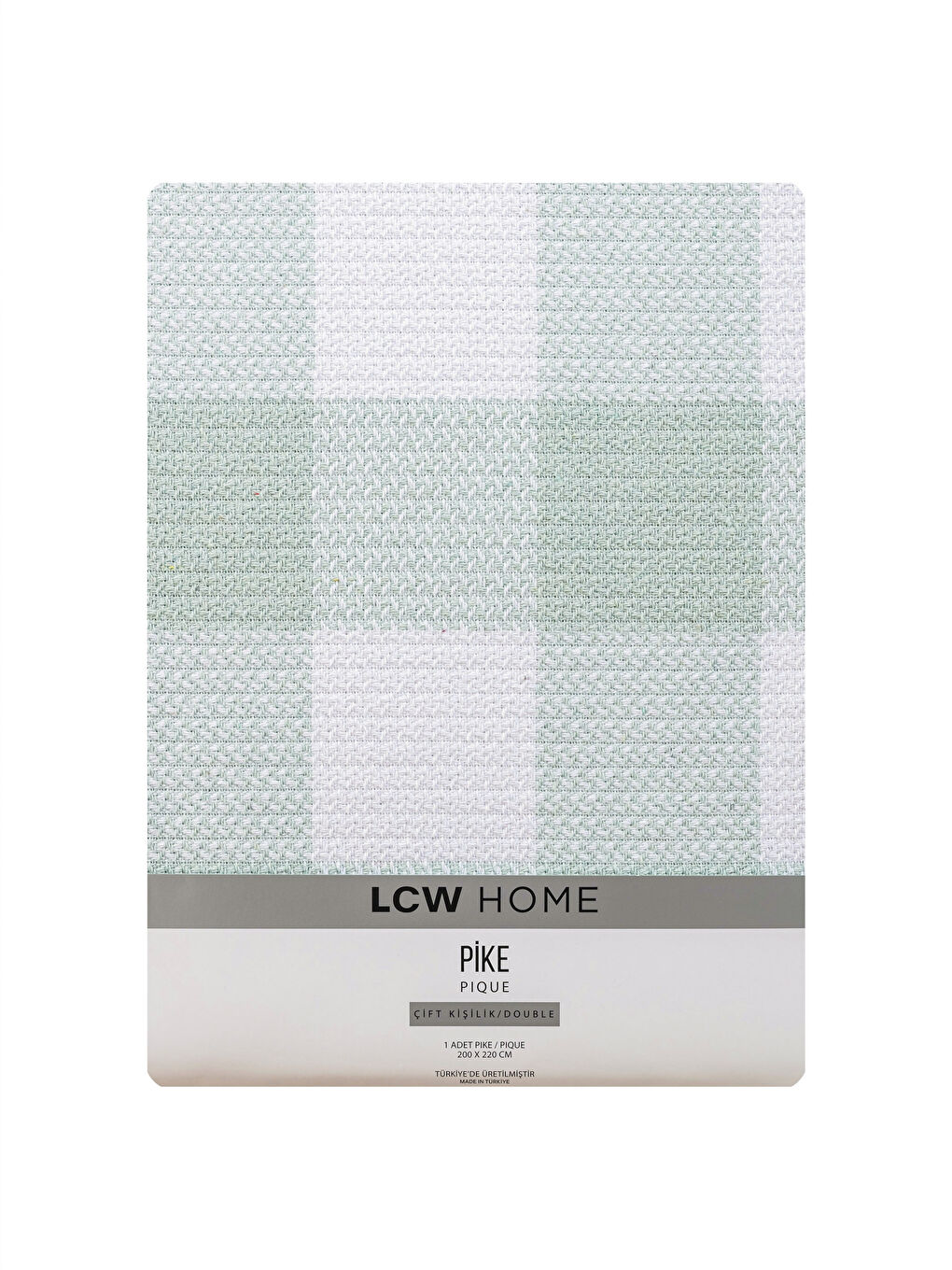 Lcw Home Couvre-lit piqué double à motif écossais 200x220 cm -S2O140Z8-SRS