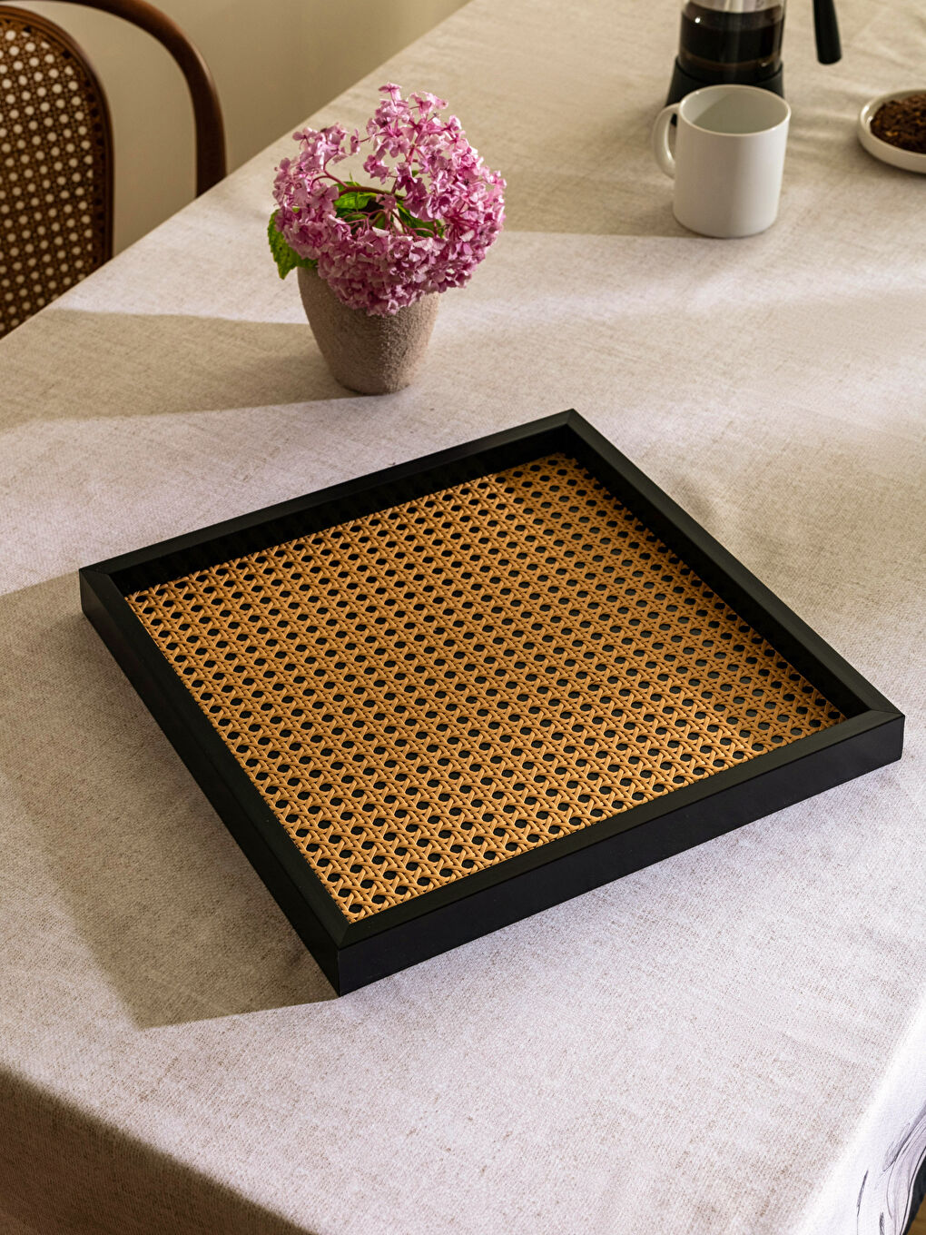 Tavă Decorativă Pătrată Hazeran 35x35 Cm