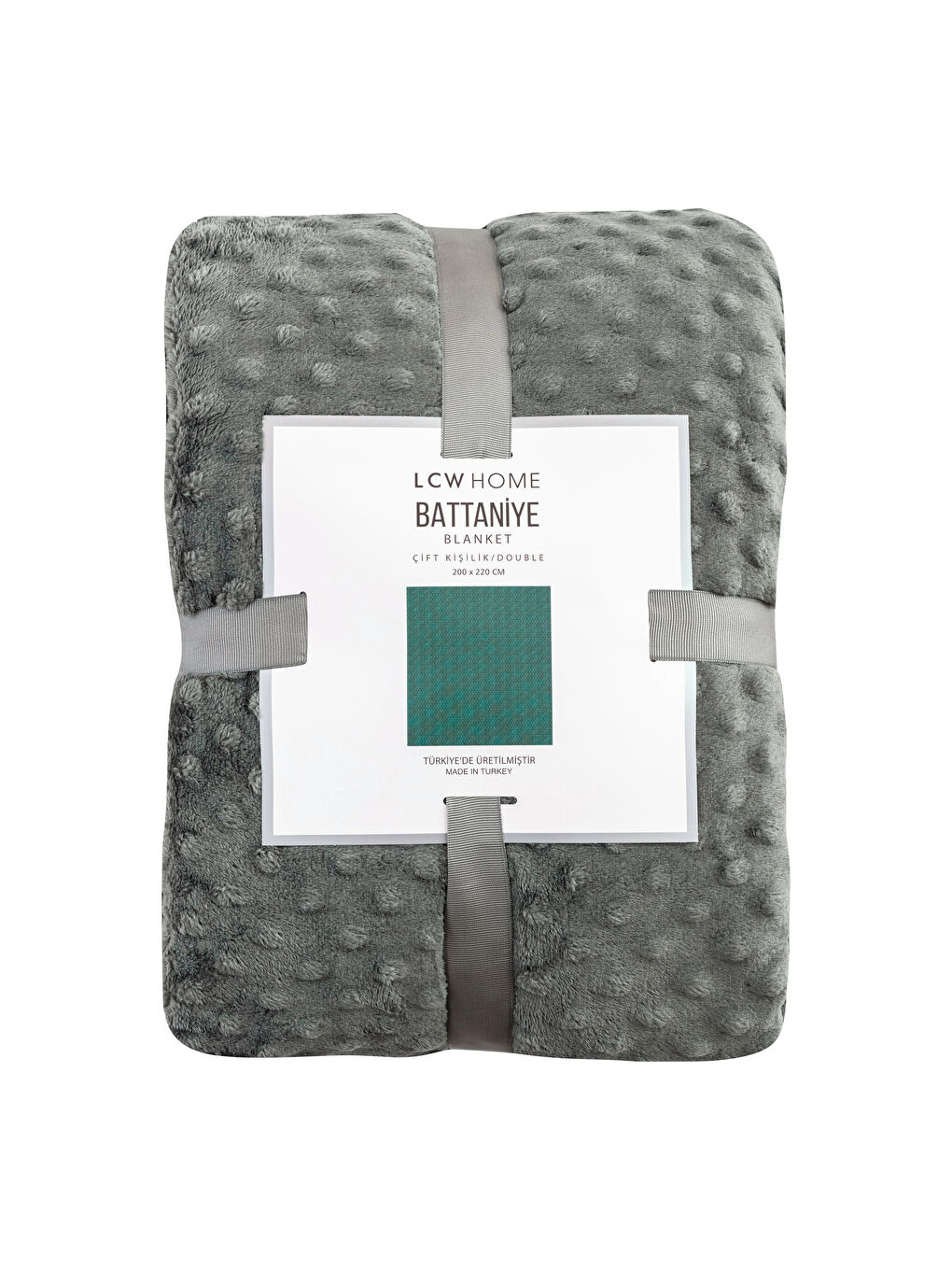 Haki Tomurcuk Desenli Welsoft Çift Kişilik Battaniye 200x220 cm-4