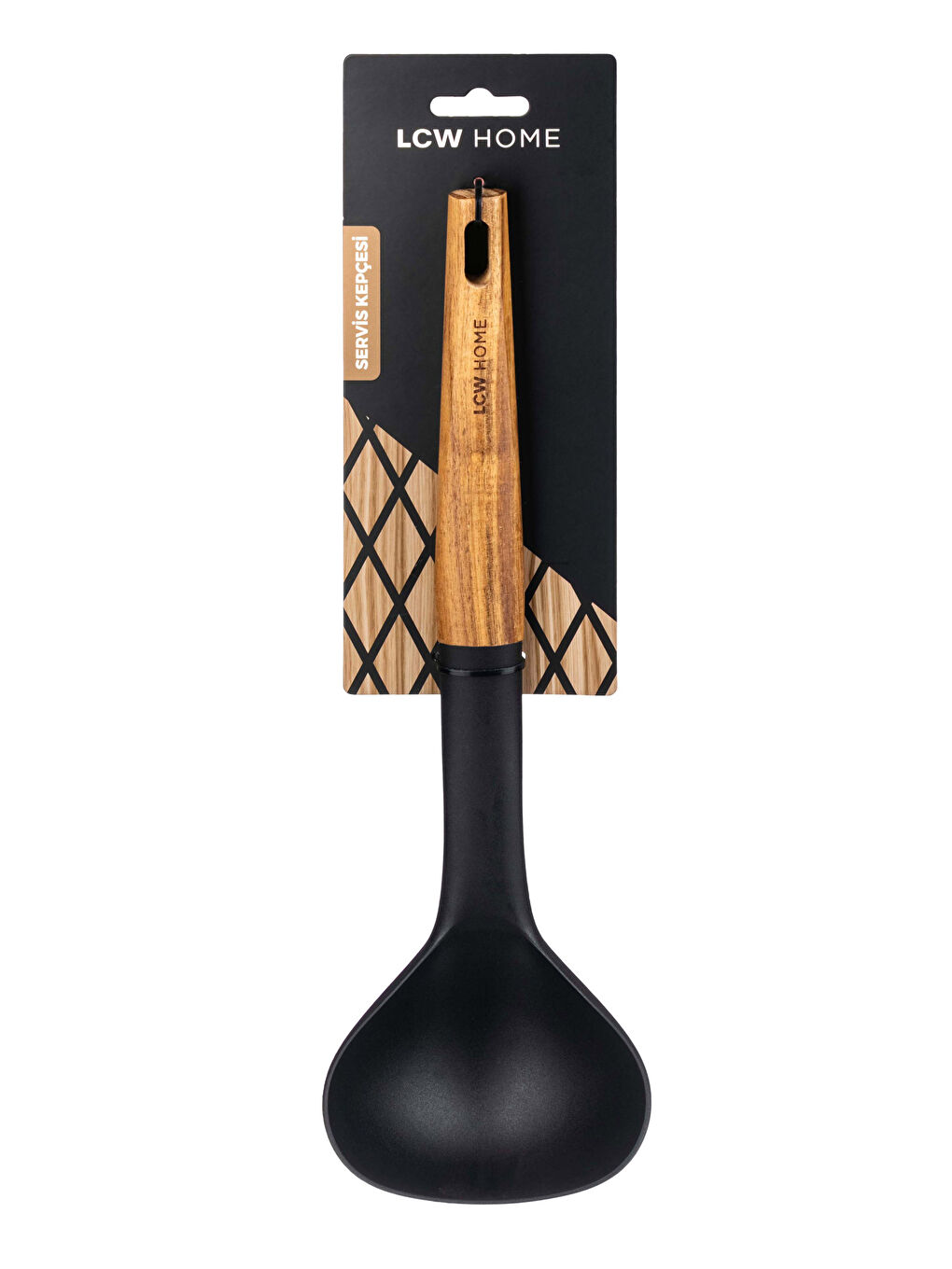 Siyah Servis Kepçesi 30 cm-3