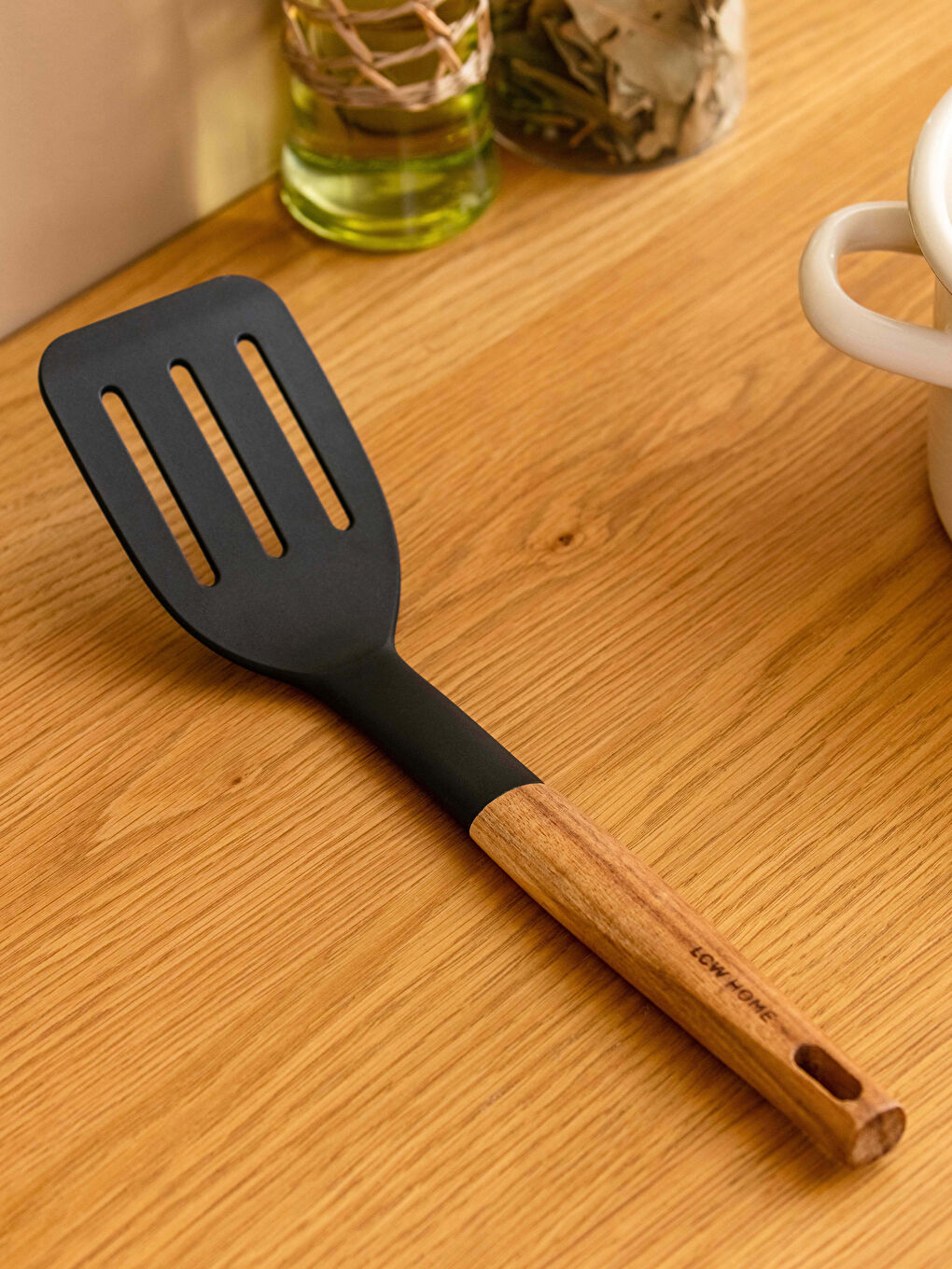 LCW HOME Perforated Wooden Spatula 32 Cm -S3AL52Z8-LQJ