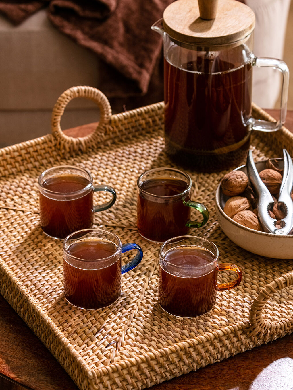 طقم كيسان قهوة ديال الزاج فيه 4