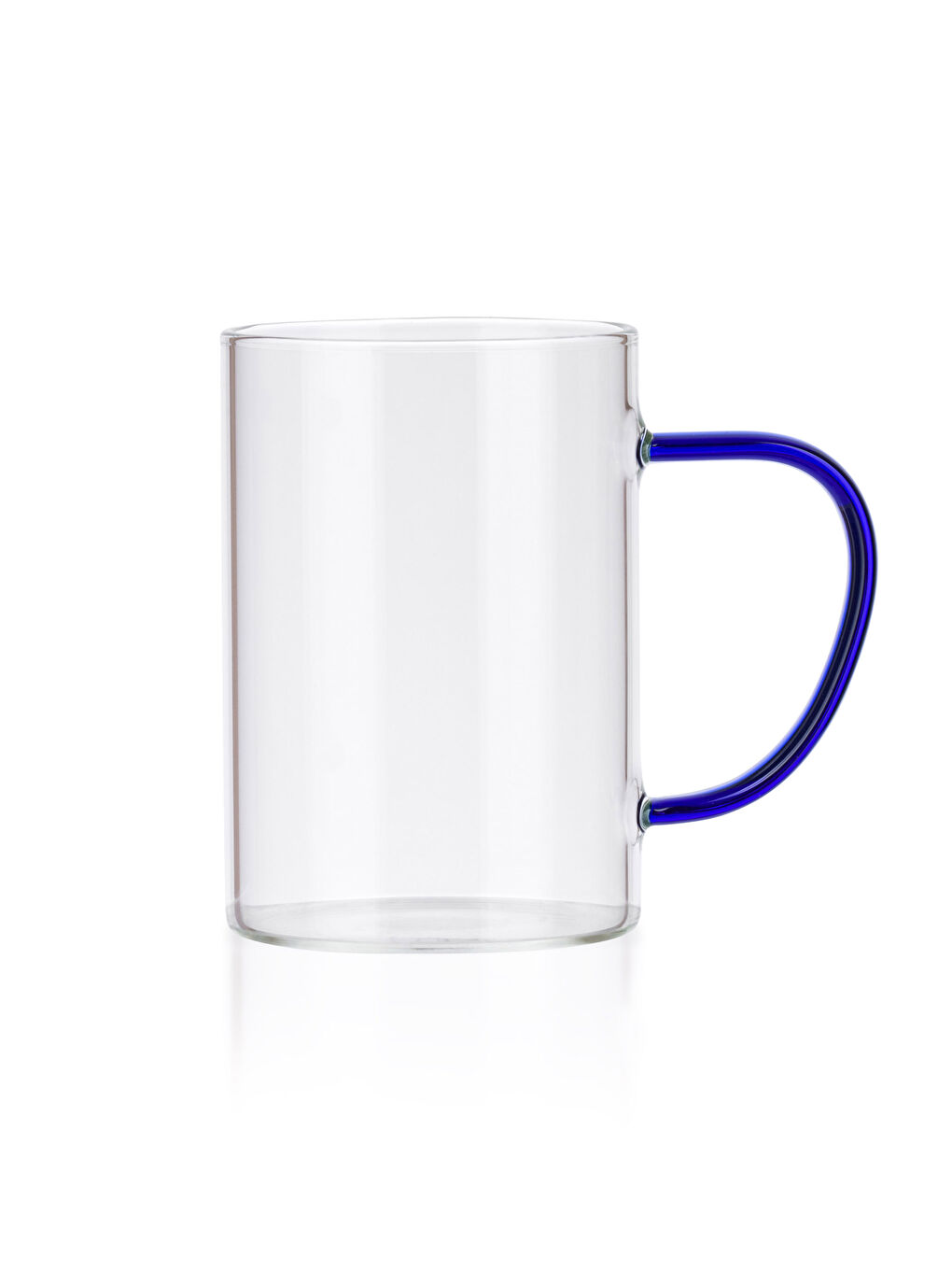 Lacivert Düz Cam Kupa 300 ml-4