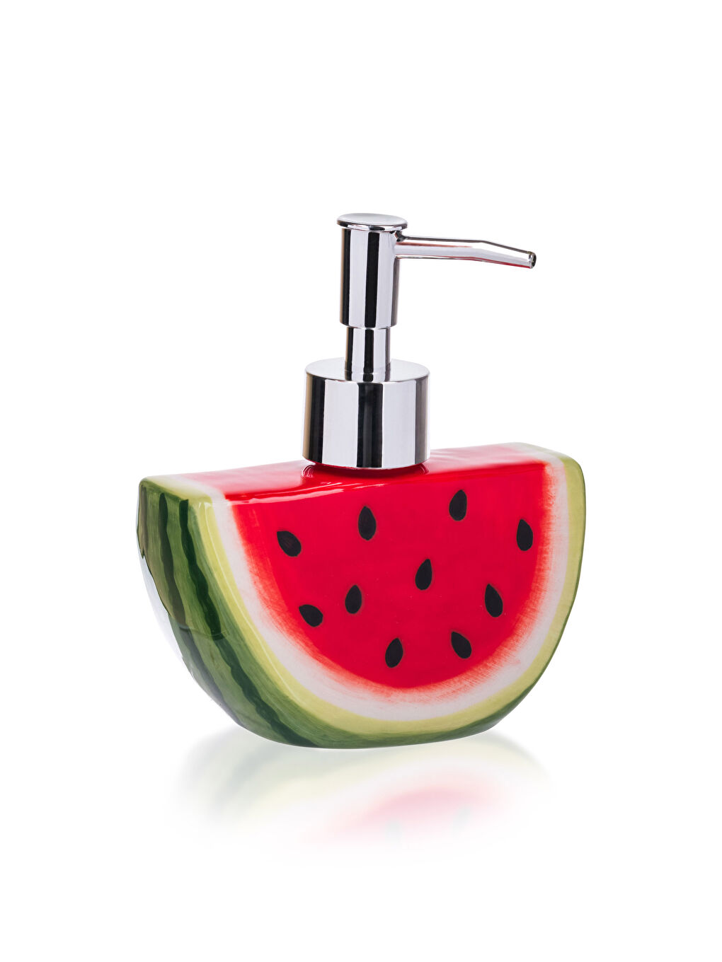 Watermelon Printed Ceramic Liquid Soap Dispenser 10x15 Cm-4