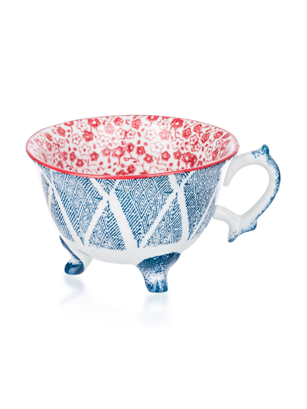 LCW HOME Desenli Porselen Ayaklı Kupa 13x11 cm