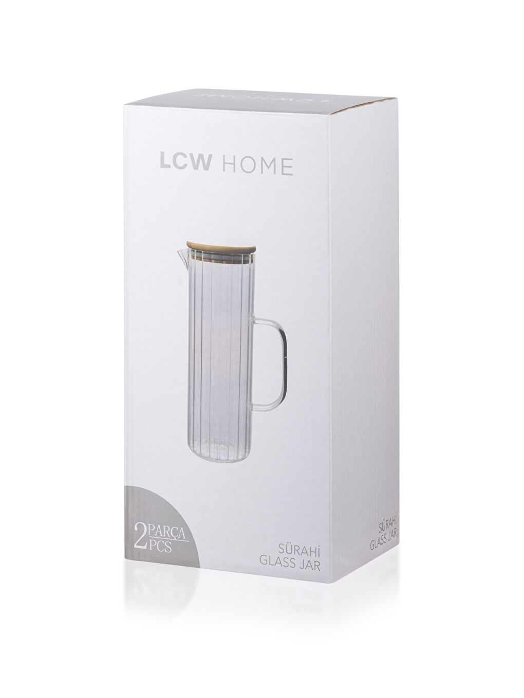 Renksiz Kapaklı Cam Sürahi 1250 ml-3