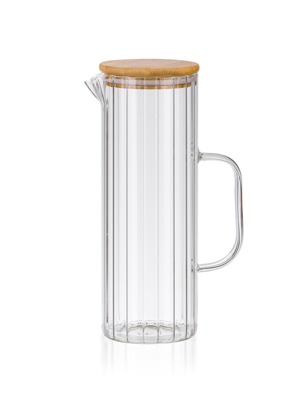 Renksiz Kapaklı Cam Sürahi 1250 ml-4