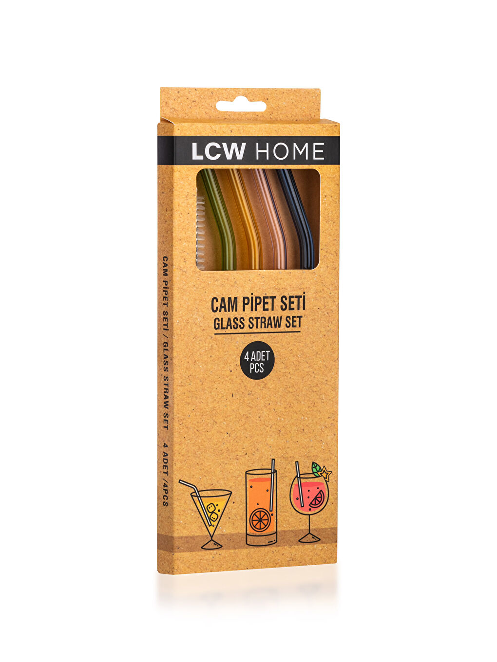 Renksiz Cam Pipet Seti 5'li-3