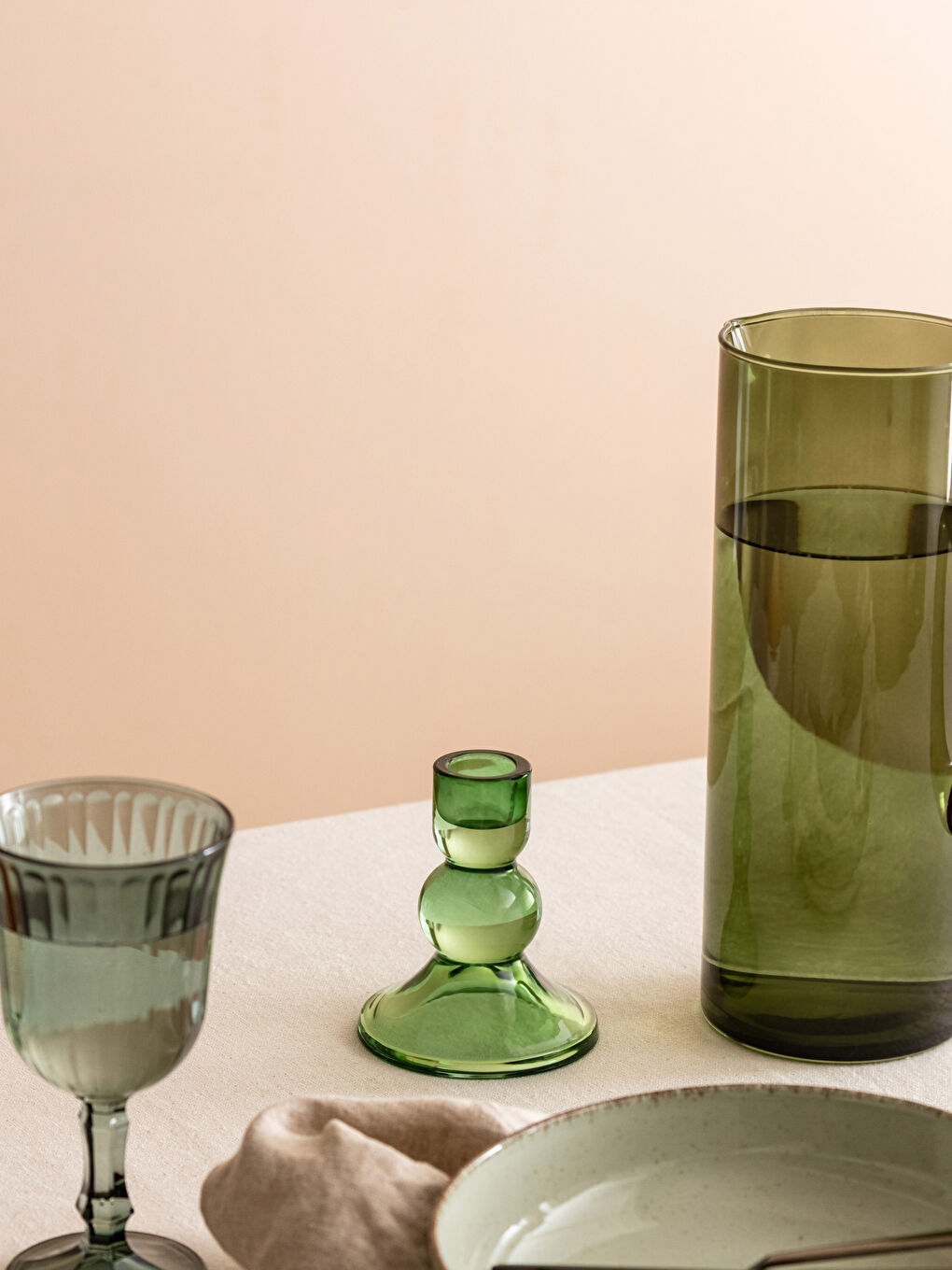 LCW HOME Glass Candlestick 9x10 Cm -S3AR61Z8-LRR