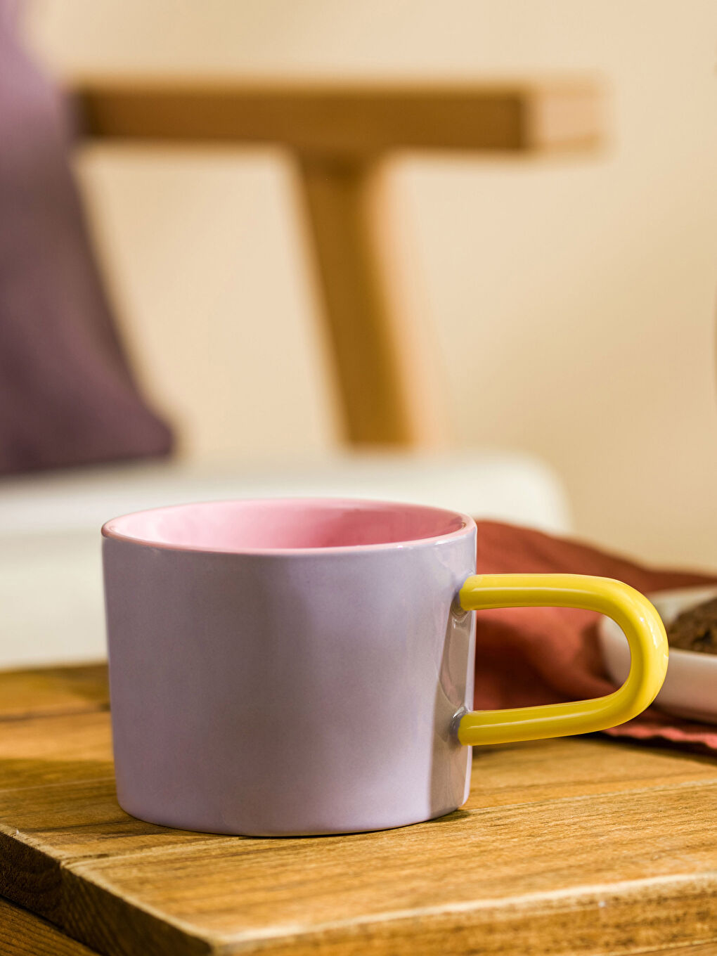 Karışık Renk Bloklu Seramik Kupa 300 ml-2