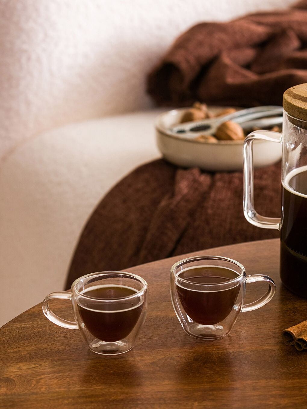 LCW HOME Double Wall Glass Coffee Cup 2 Pcs 70 Ml -S3AR68Z8-Q57