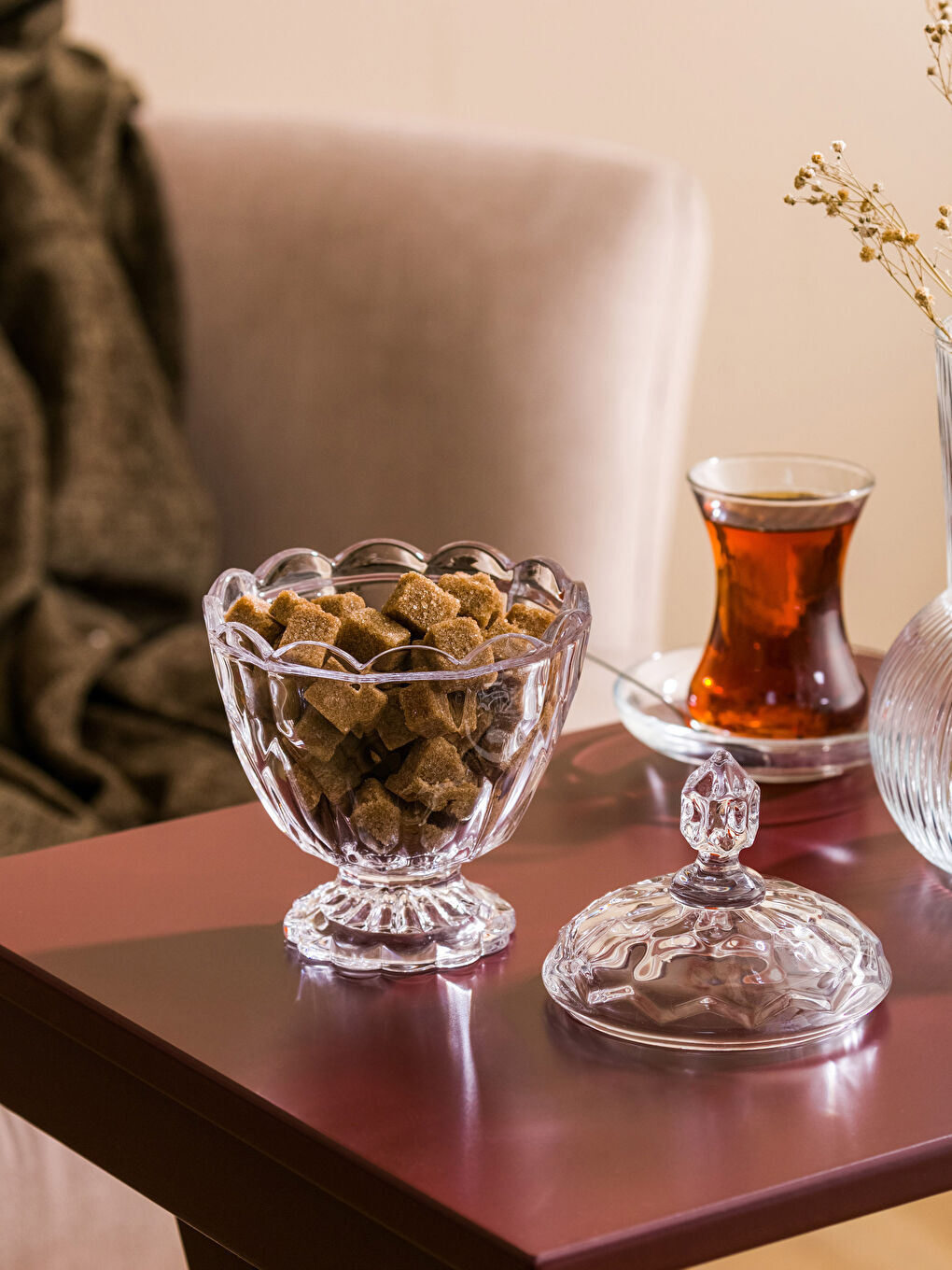 Renksiz Cam Şekerlik 11x18 cm-1