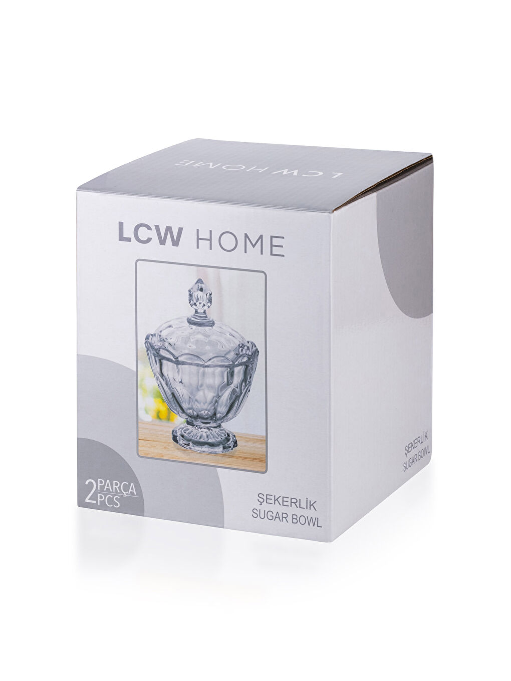 Renksiz Cam Şekerlik 11x18 cm-4