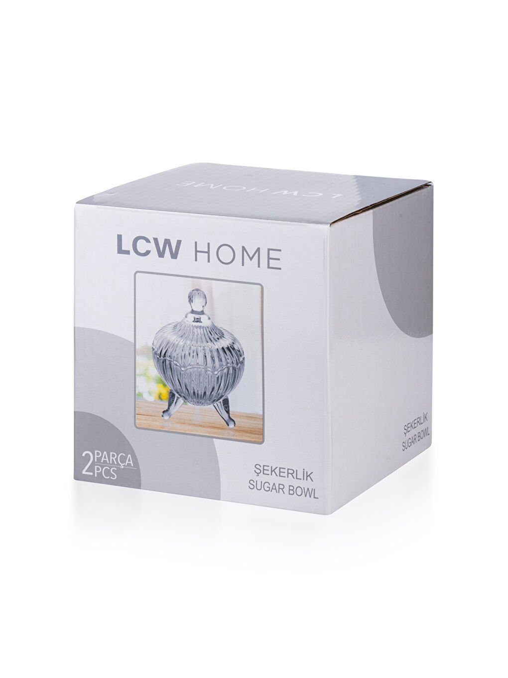 Renksiz Ayaklı Cam Şekerlik 11x15 cm-4