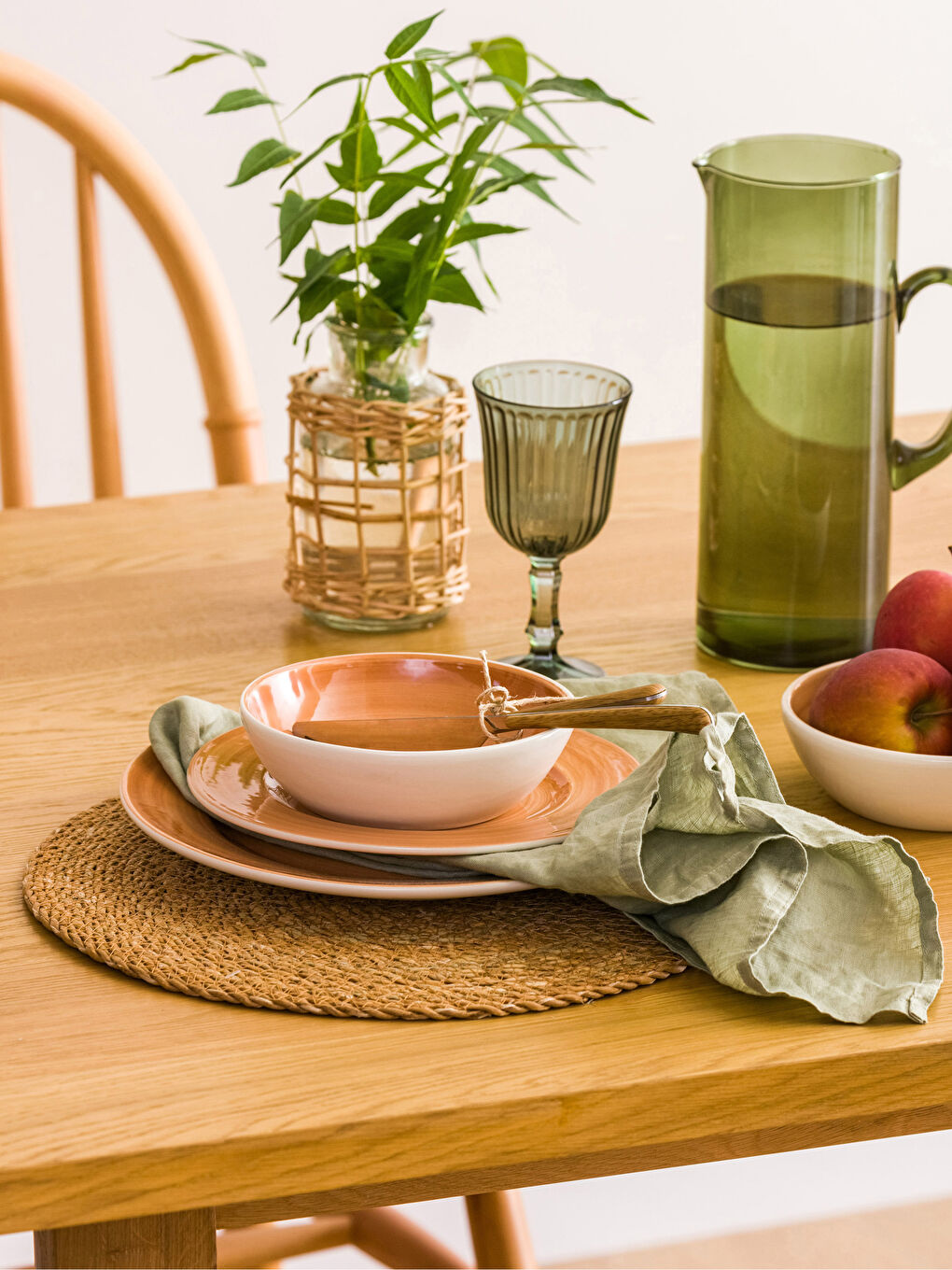 Round Straw Placemat 35x35 Cm -S3AU64Z8-SCK