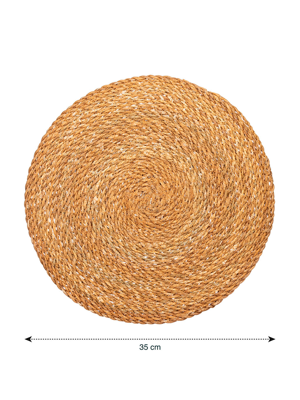 Round Straw Placemat 35x35 Cm -S3AU64Z8-SCK