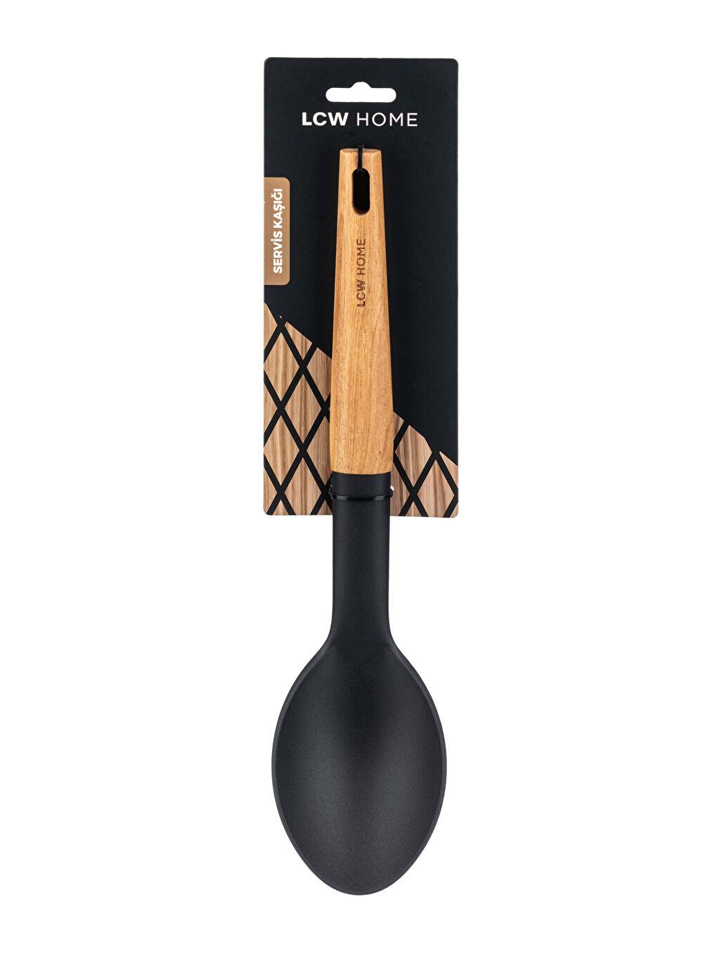 Servirna kašika sa drvenom drškom 31 cm-3