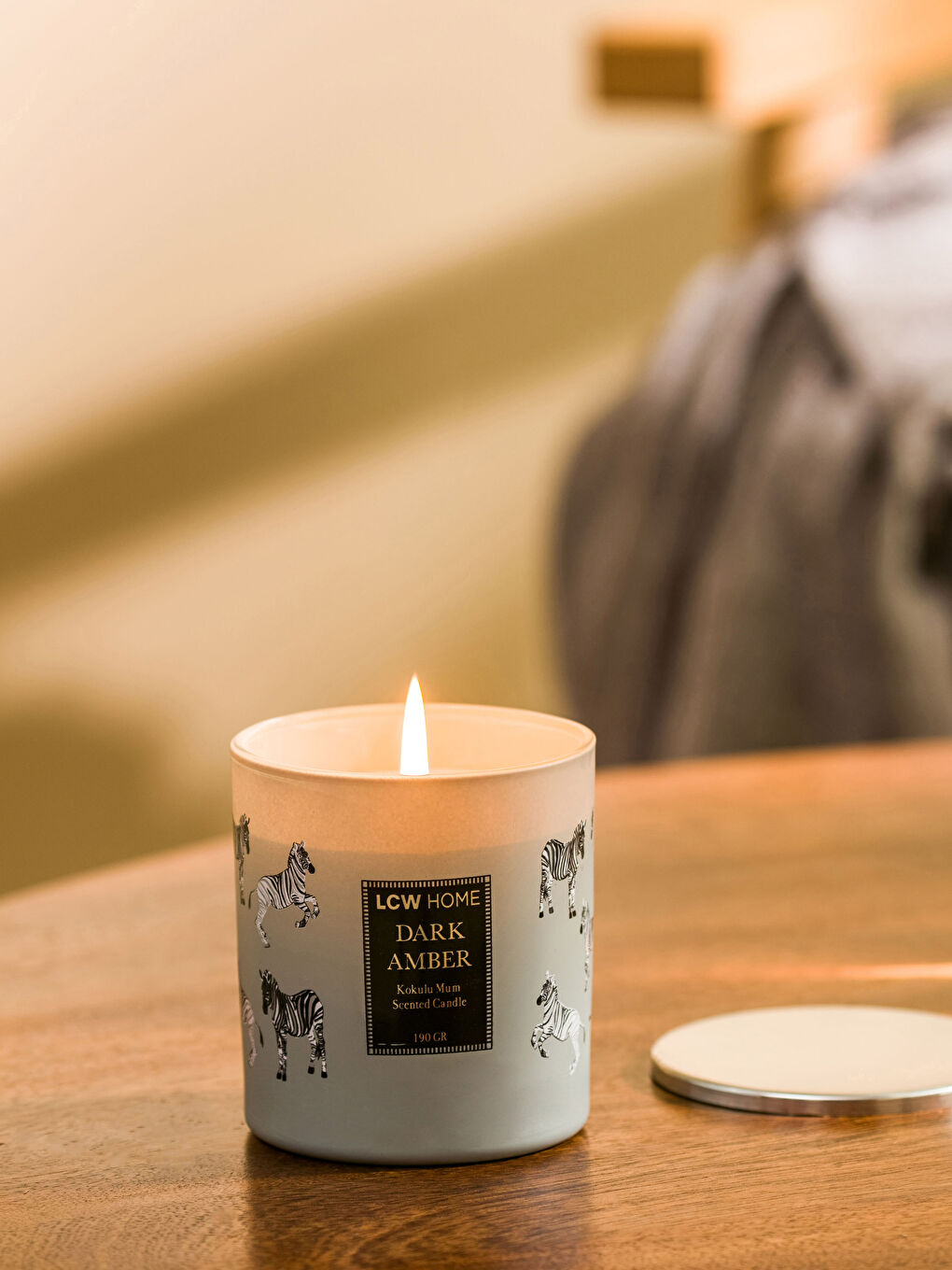 Karışık Kapaklı Kokulu Dekoratif Bardak Mum 190 g