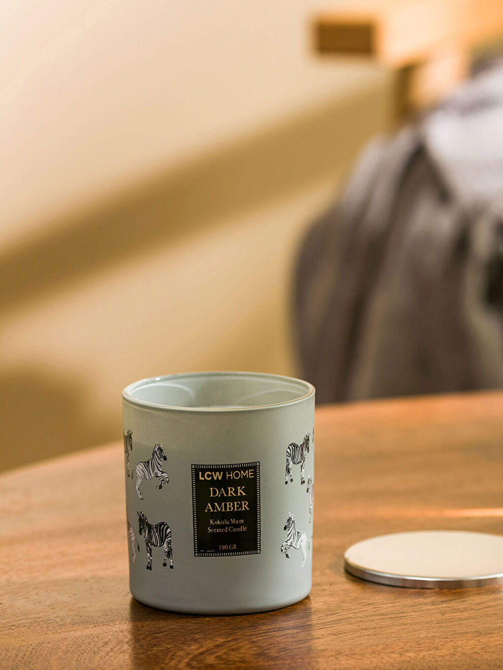 Karışık Kapaklı Kokulu Dekoratif Bardak Mum 190 g-1