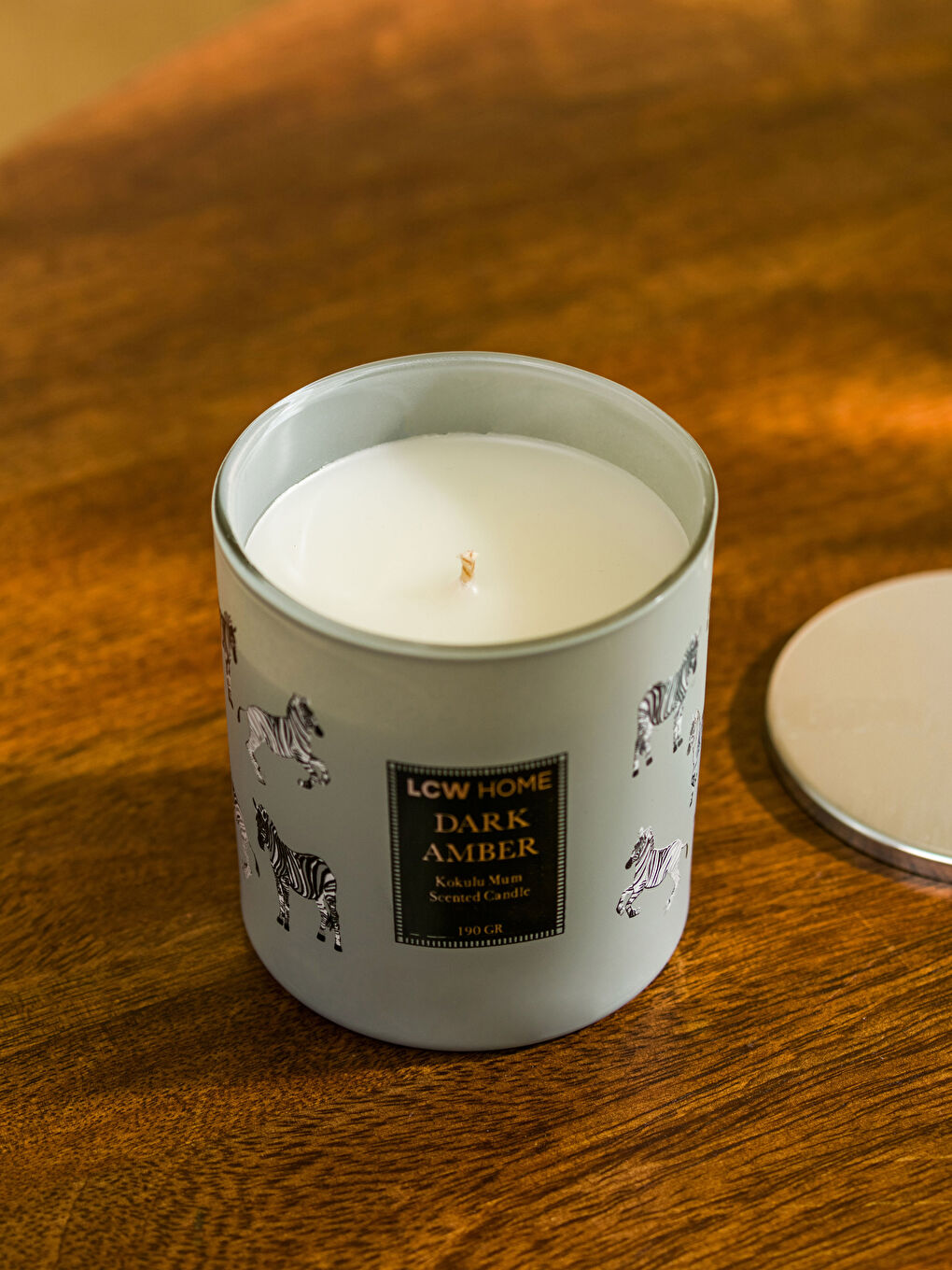 Karışık Kapaklı Kokulu Dekoratif Bardak Mum 190 g-3