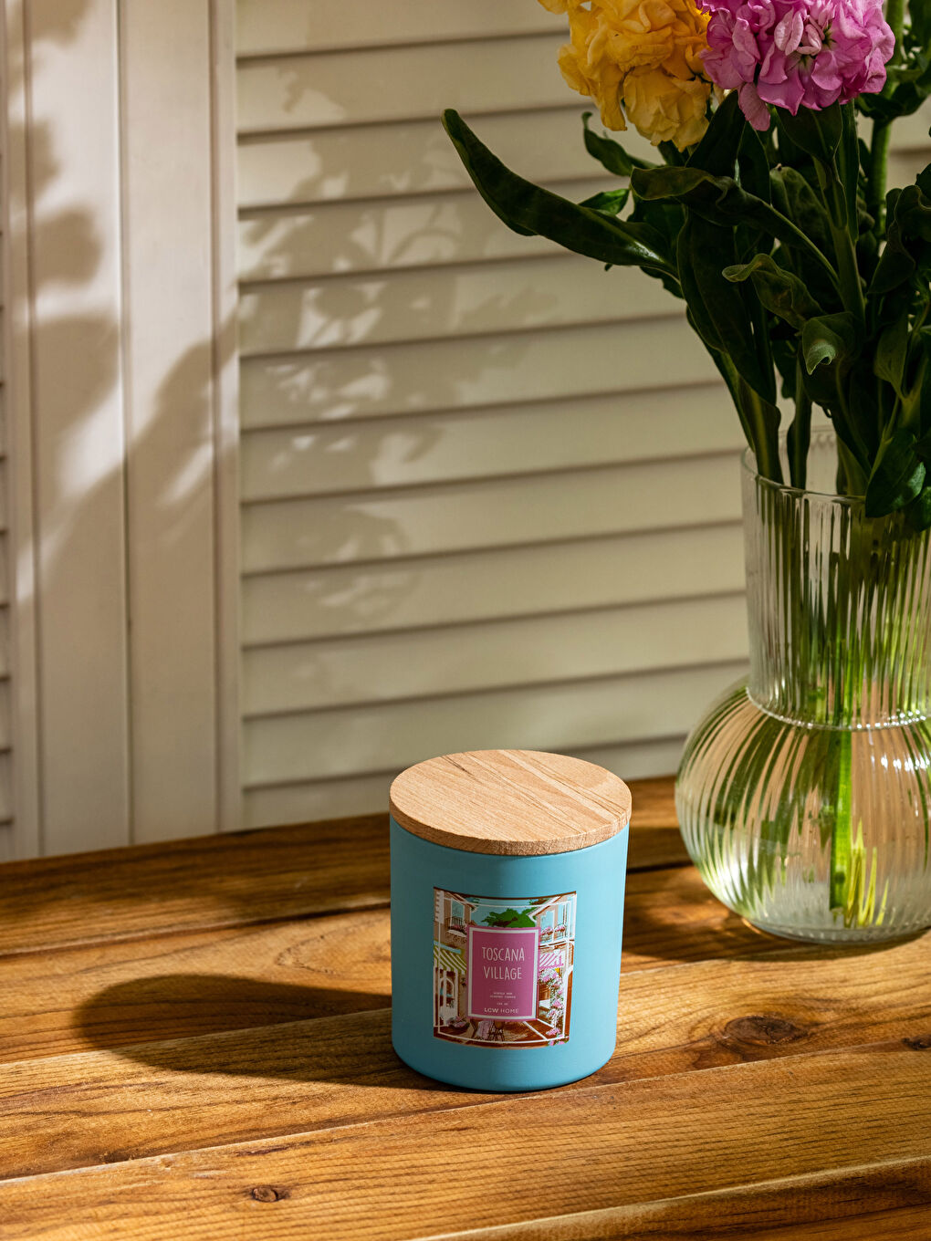 Floral Scented Decorative Glass Candle 190 Gr-2