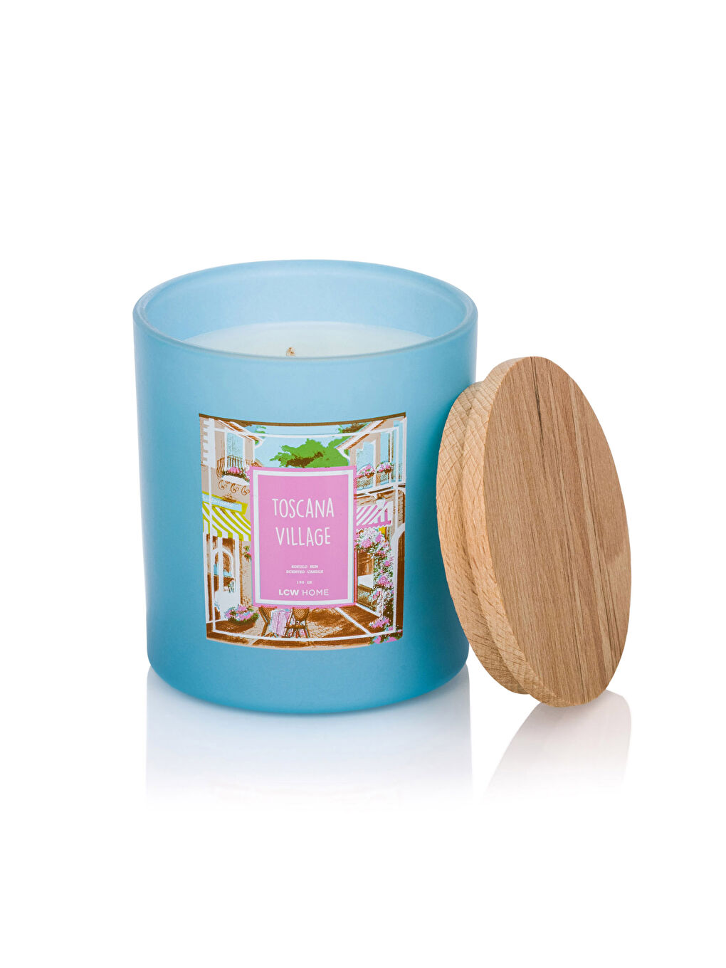 Floral Scented Decorative Glass Candle 190 Gr-4