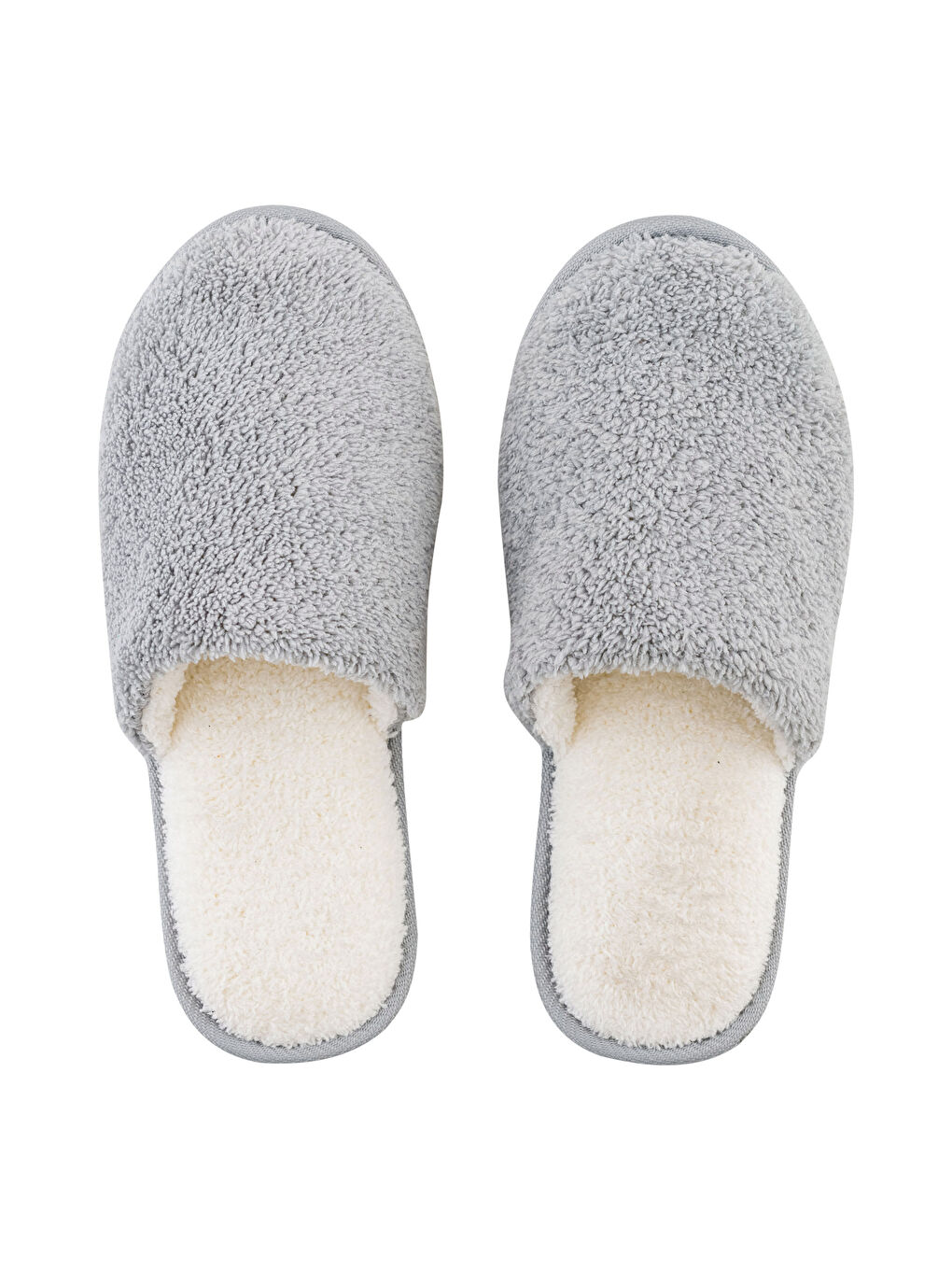 Gri Düz Önü Kapalı Erkek Ev Terliği-5