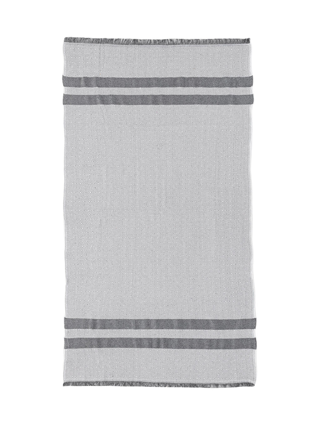 Antrasit Çizgi Desenli Havlu-4