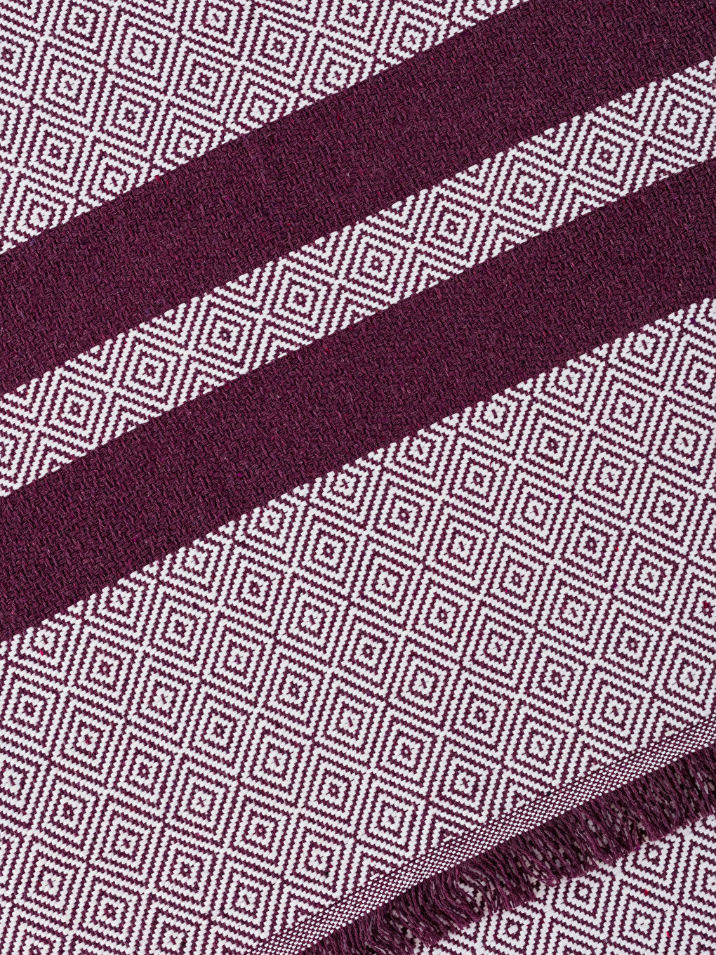 LCW ECO Bordo Çizgi Desenli Havlu - 2