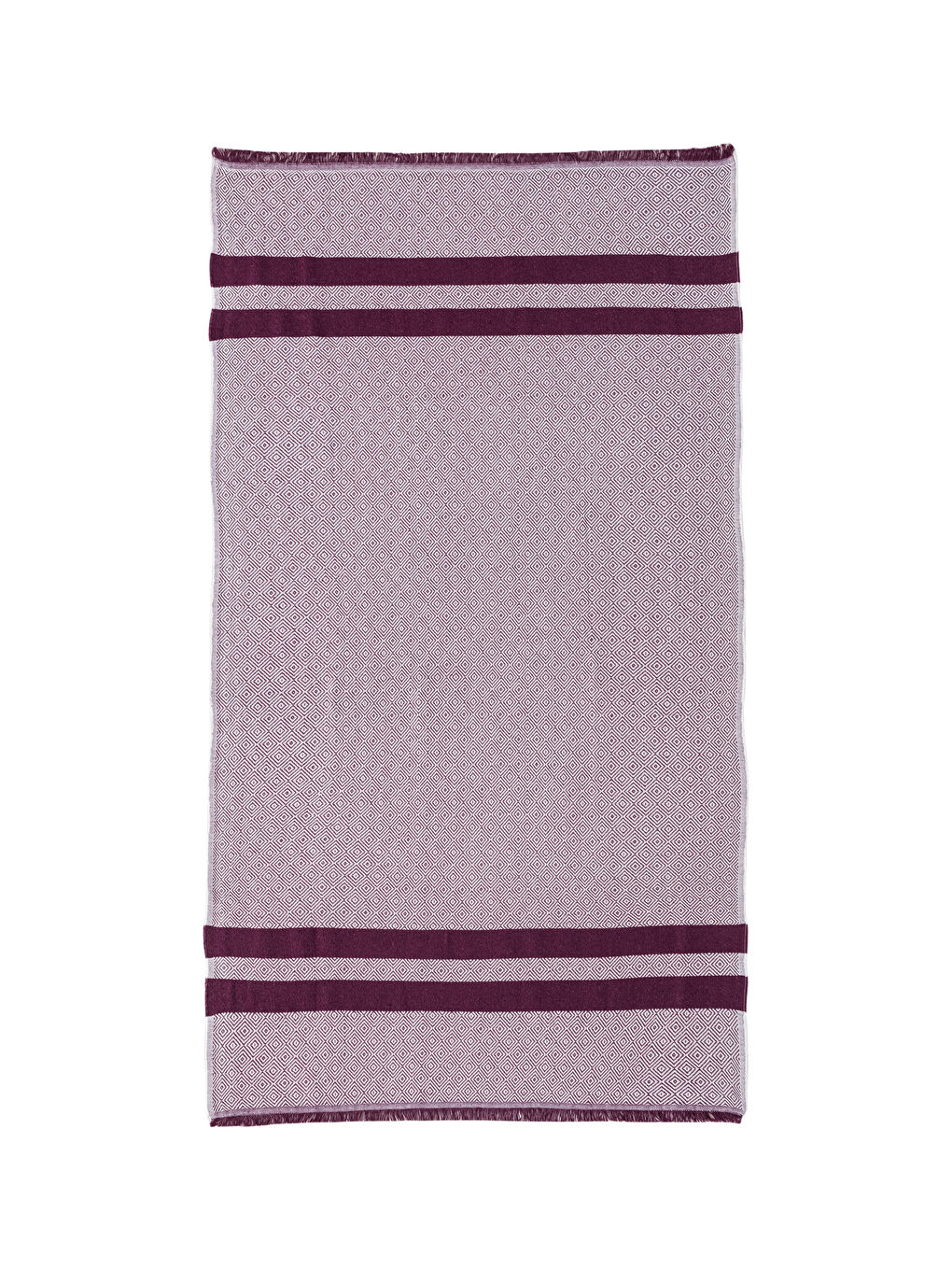 LCW ECO Bordo Çizgi Desenli Havlu - 4
