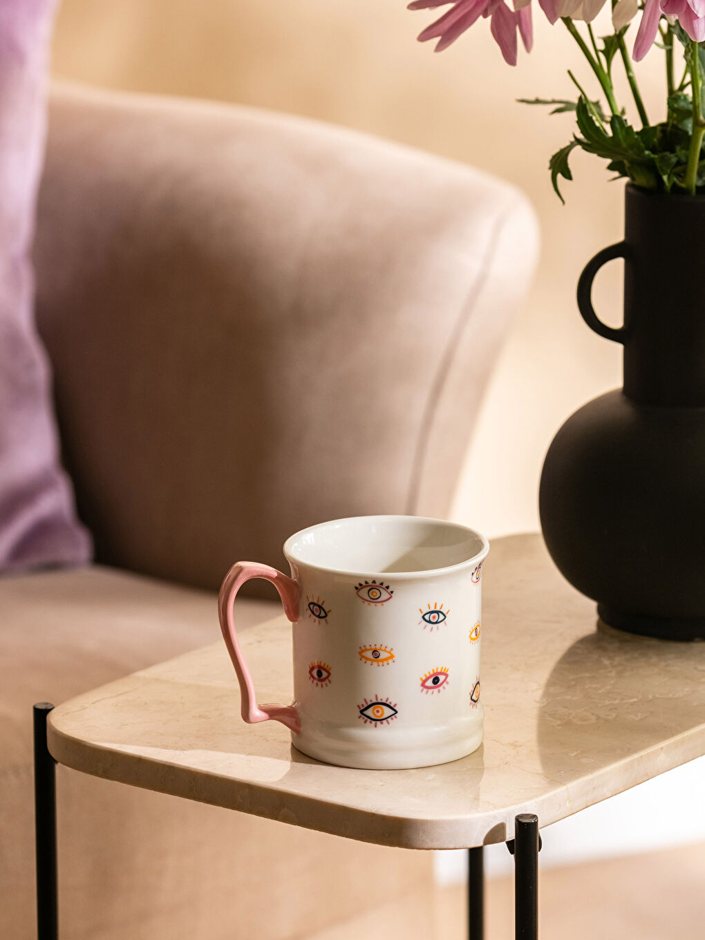 Karışık Baskılı Porselen Kupa 360 ml-1