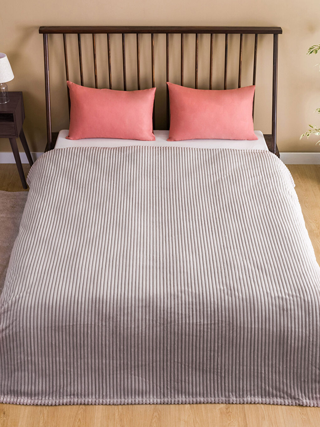 Двуспальное одеяло из велсофта вельвет 200x220 см-1