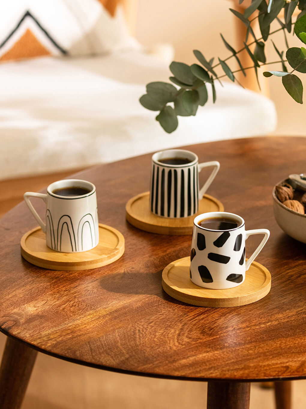 LCW HOME Siyah Baskılı Türk Kahvesi Fincan Takımı 6 Kişilik