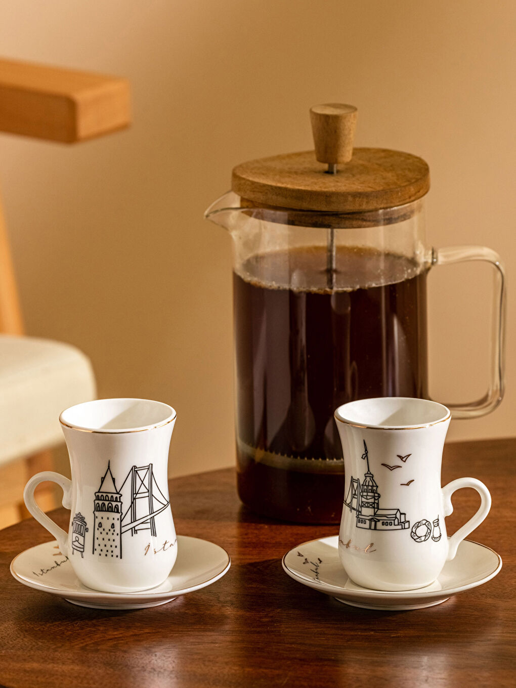 LCW HOME مجموعة أكواب القهوة -S3CG96Z8-LQJ