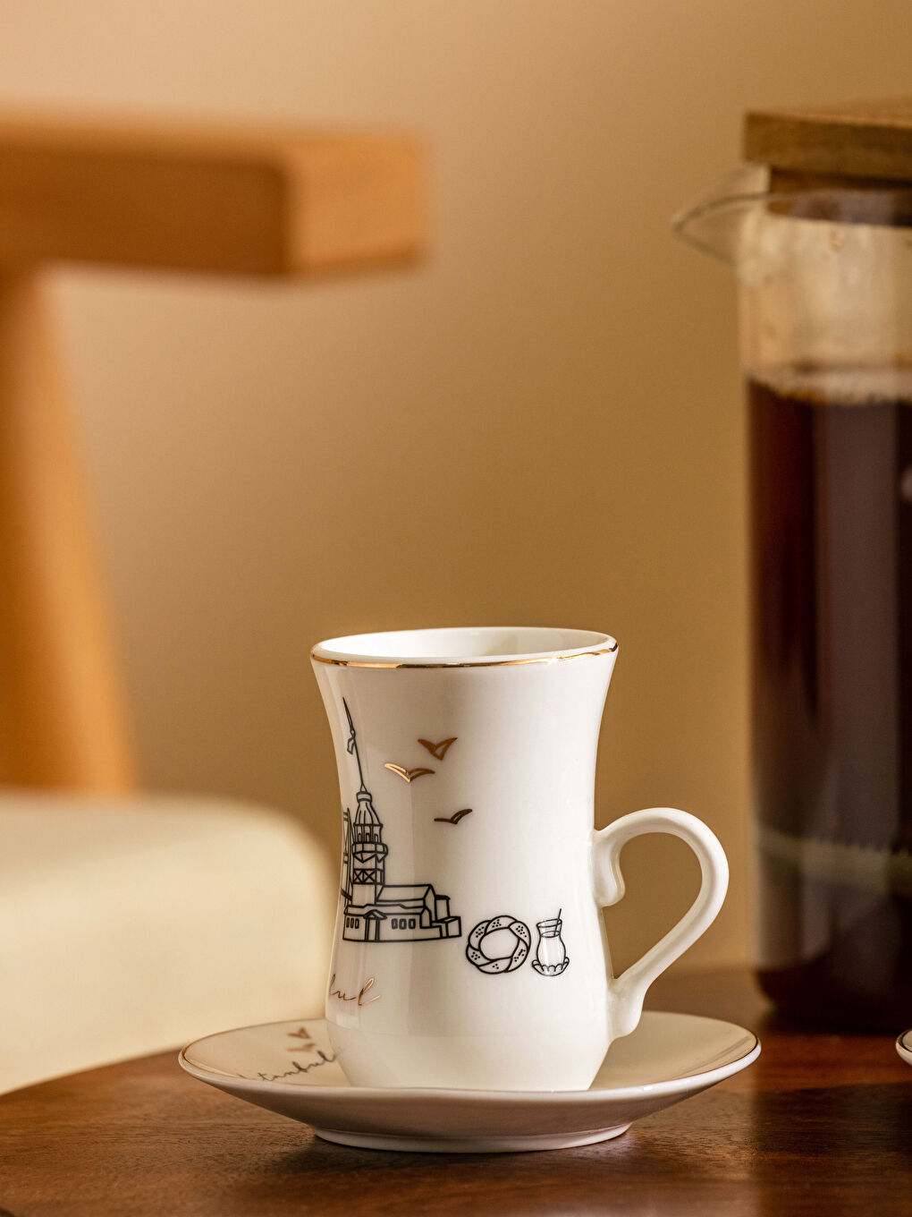 LCW HOME مجموعة أكواب القهوة -S3CG96Z8-LQJ
