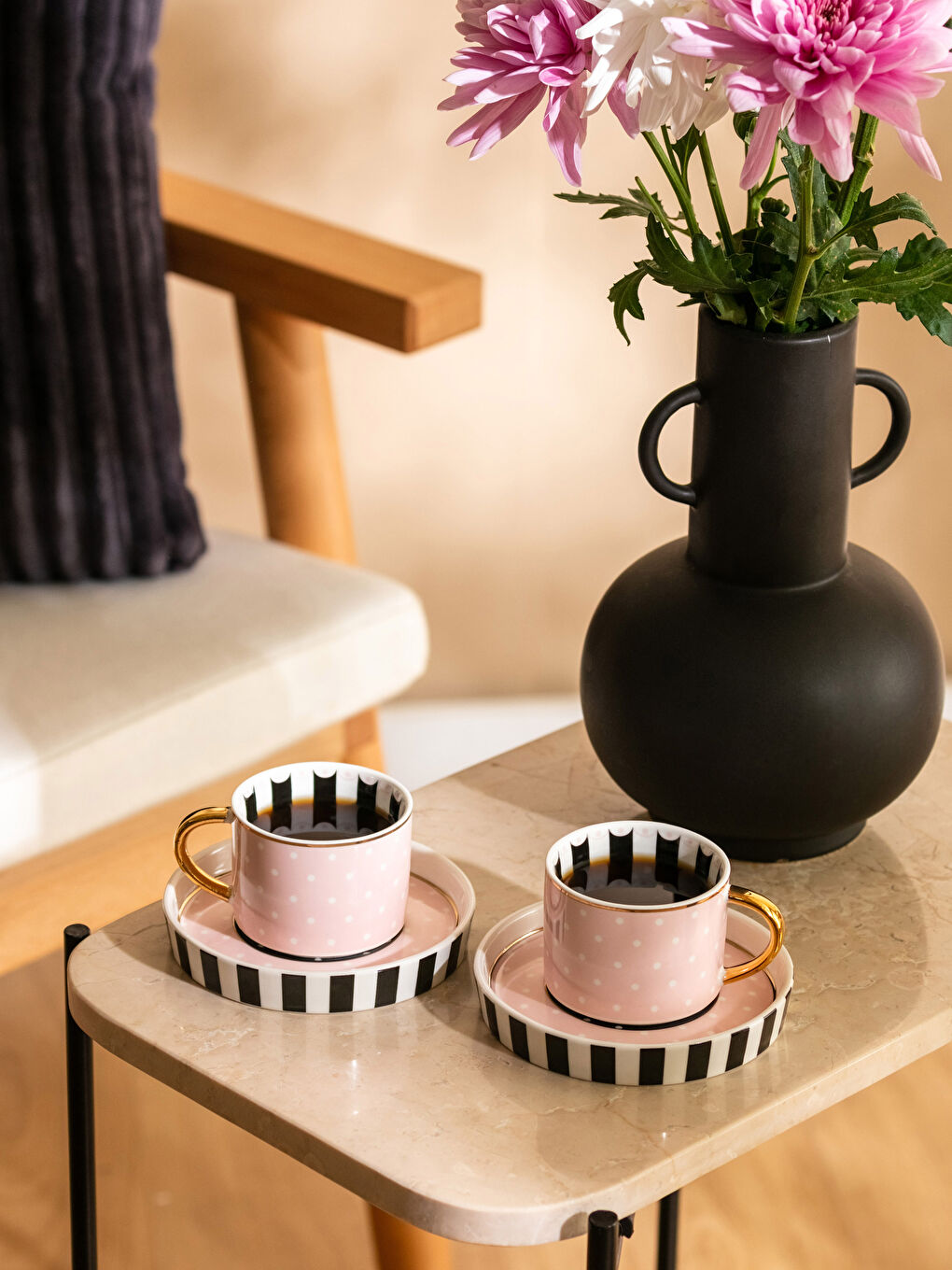 LCW HOME Printed Turkish Coffee Cup Set for 2 Persons -S3CG99Z8-F9C